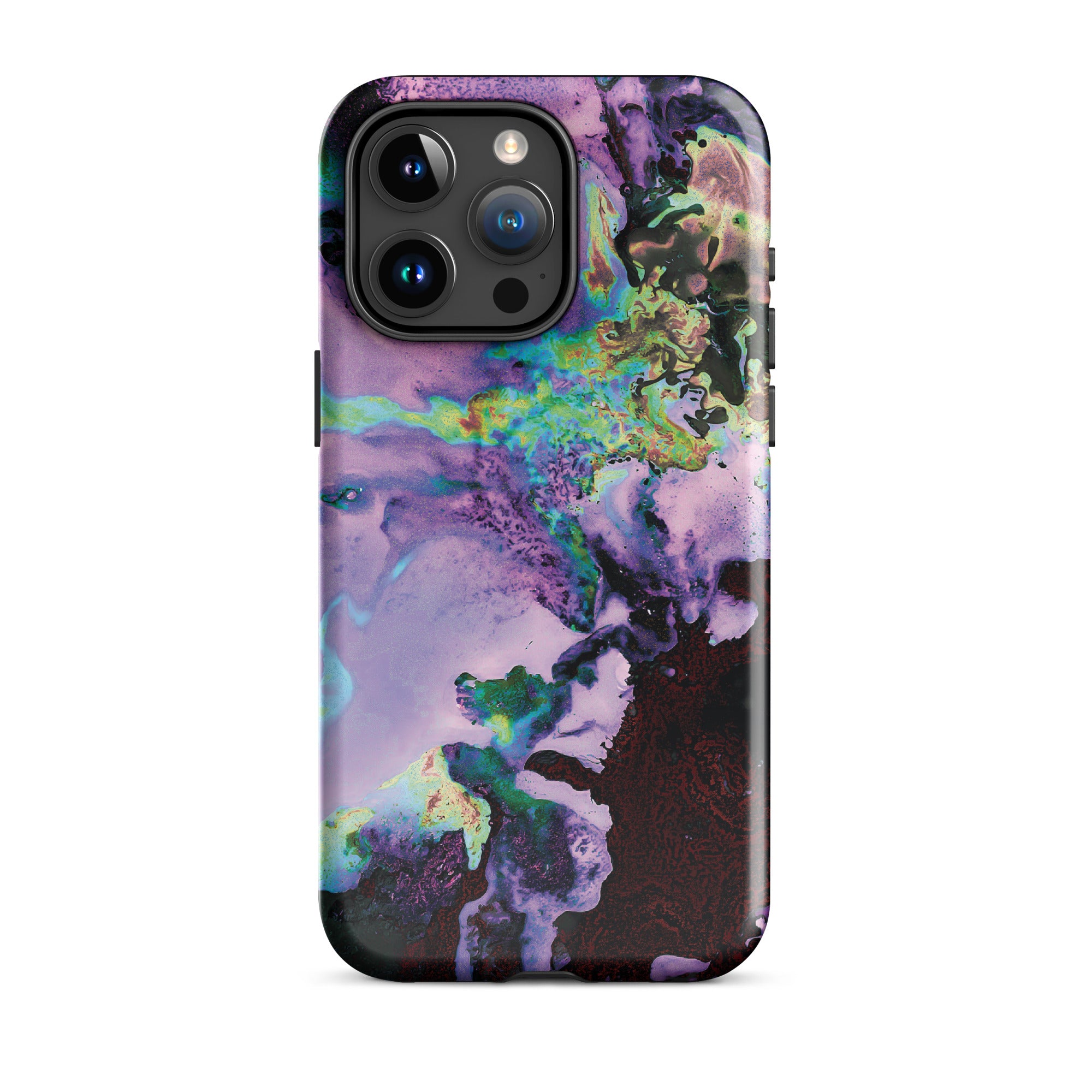 Lavender Neon Abstract Art Tough iPhone Case
