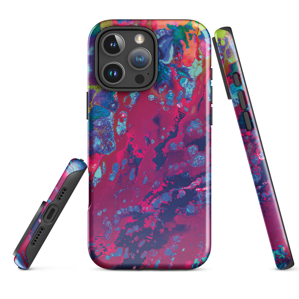 Pink Abstract Art Tough iPhone Case