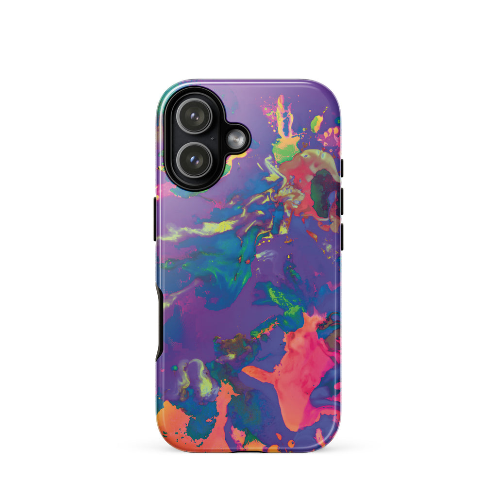 Pastel Purple Abstract Art Tough iPhone Case