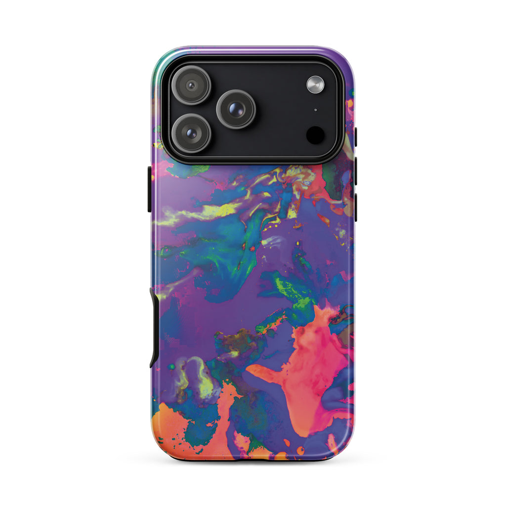 Pastel Purple Abstract Art Tough iPhone Case