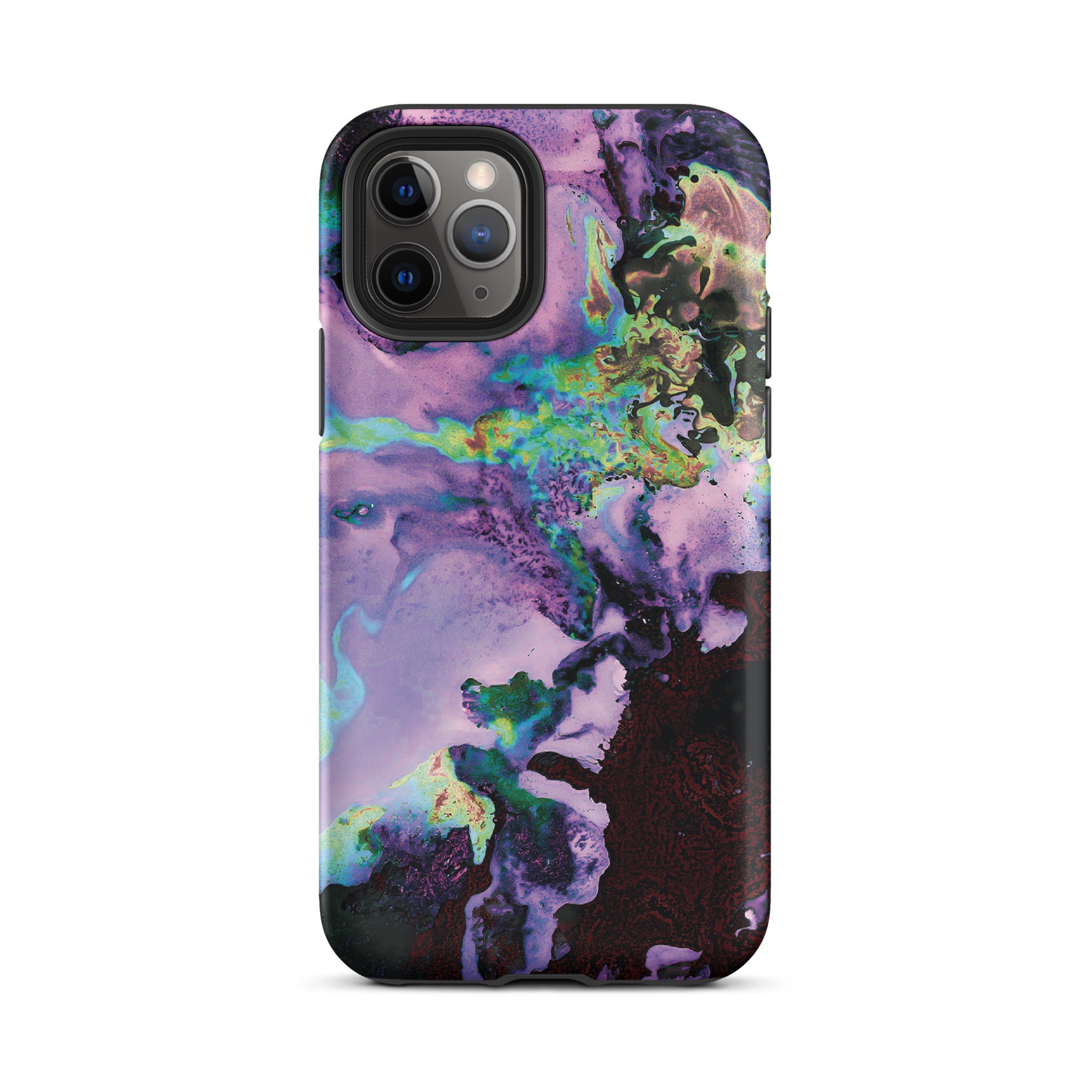 Lavender Neon Abstract Art Tough iPhone Case