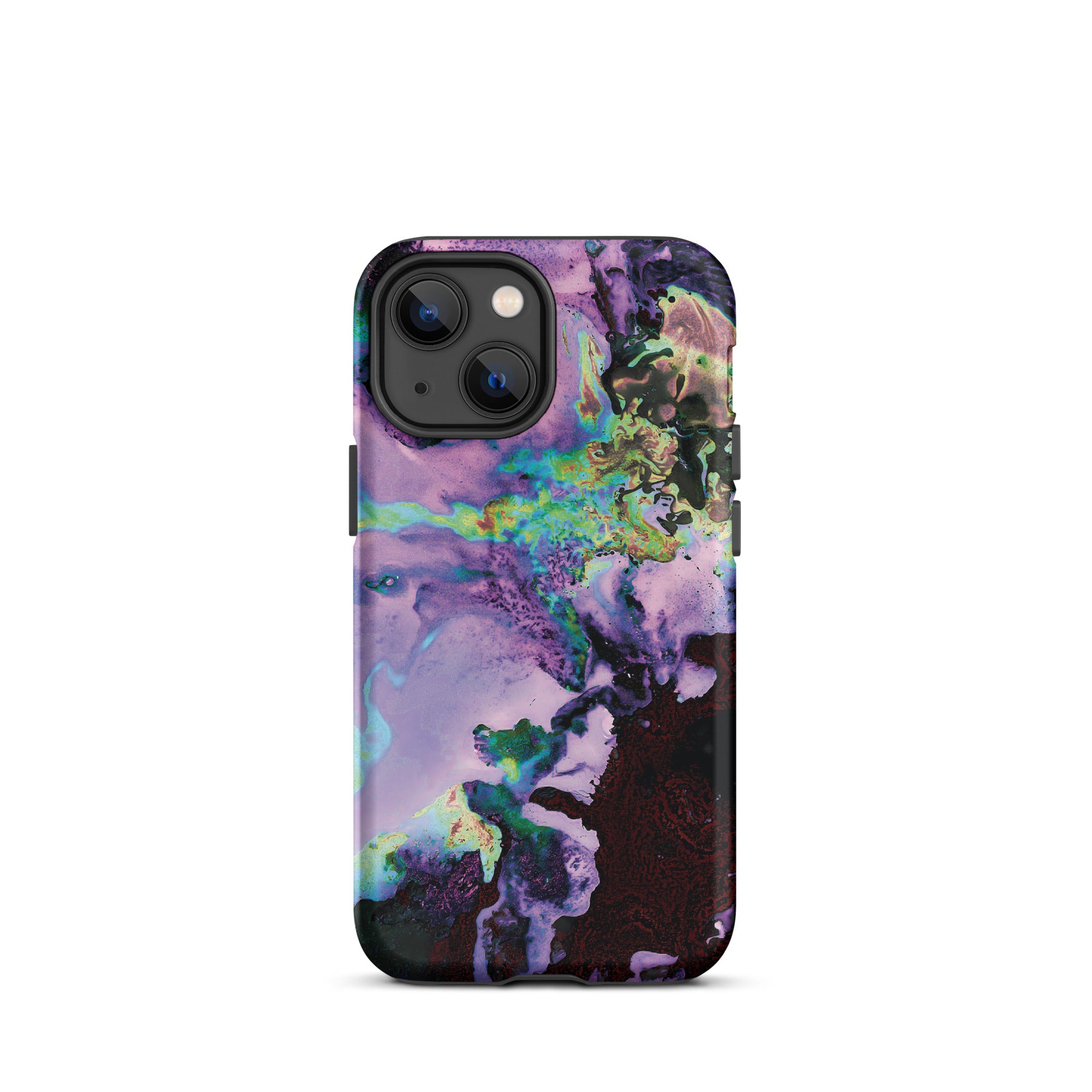 Lavender Neon Abstract Art Tough iPhone Case