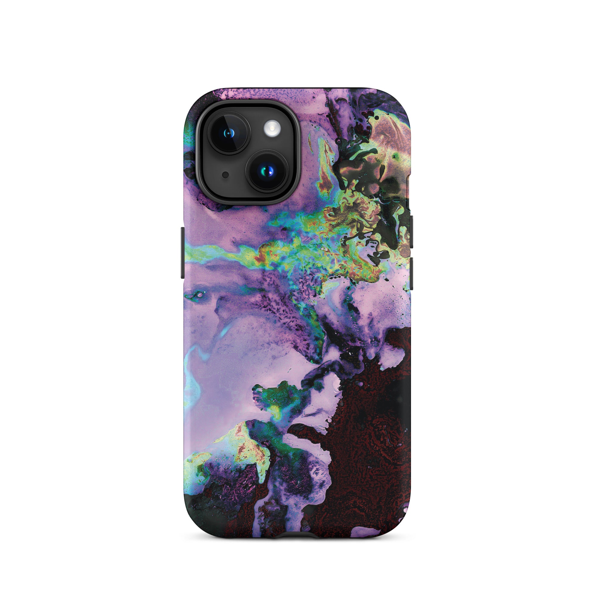 Lavender Neon Abstract Art Tough iPhone Case