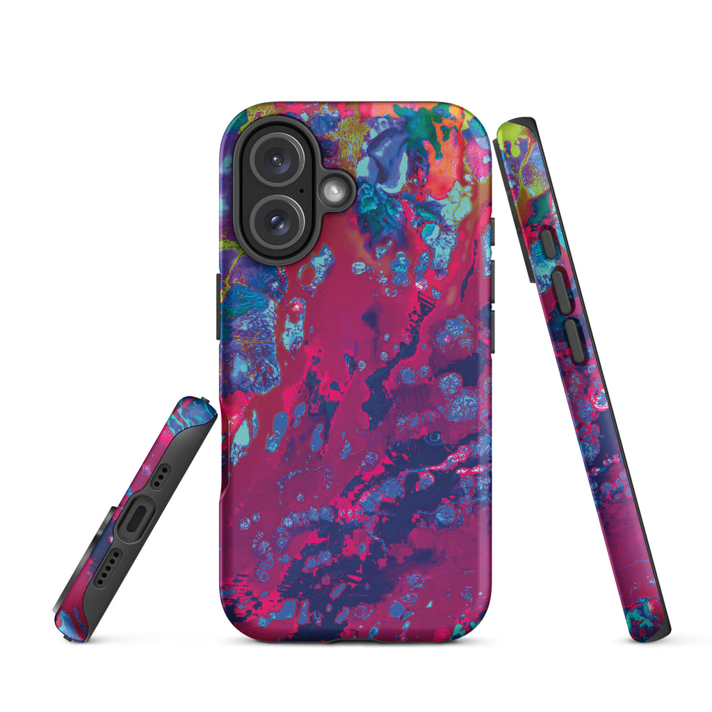 Pink Abstract Art Tough iPhone Case