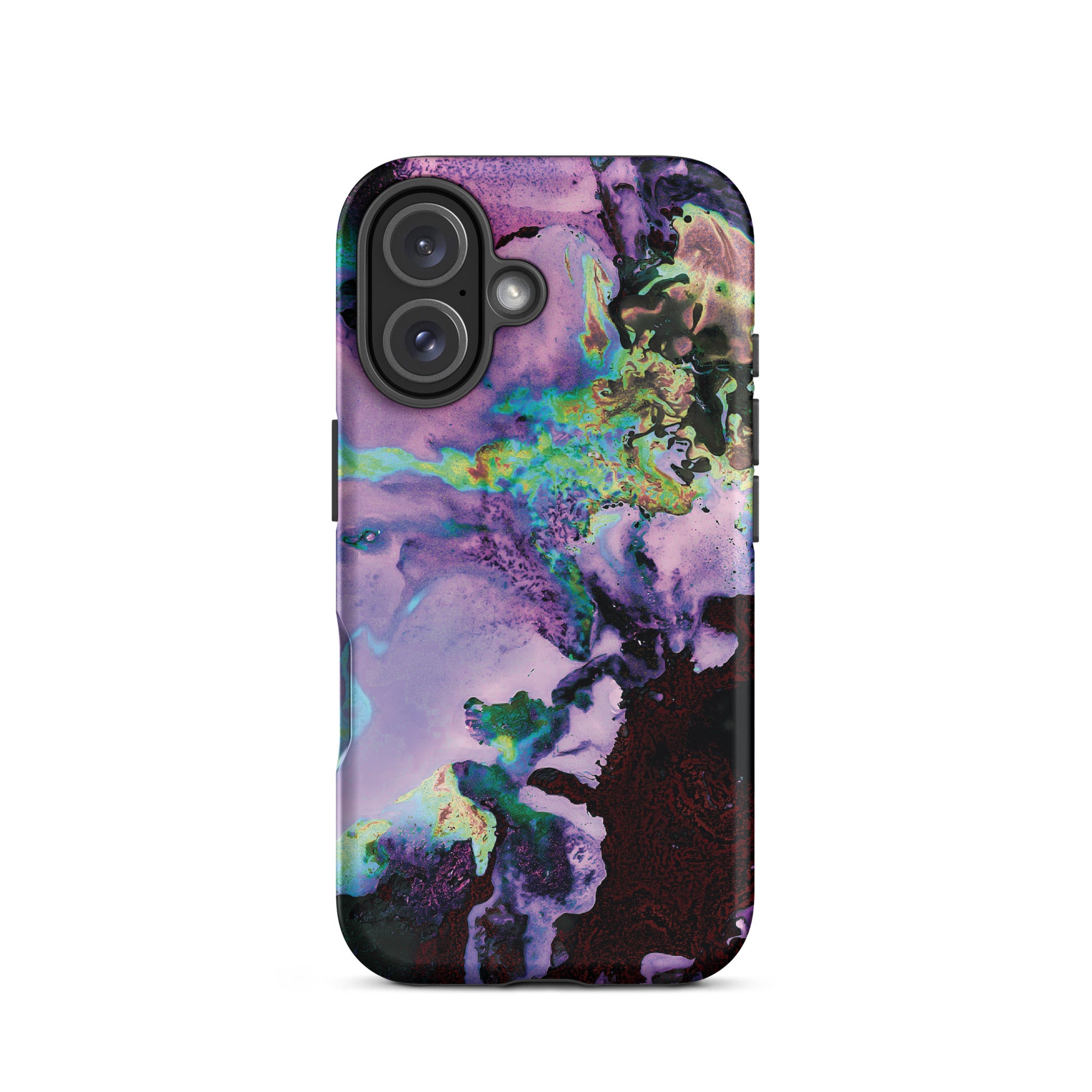 Lavender Neon Abstract Art Tough iPhone Case