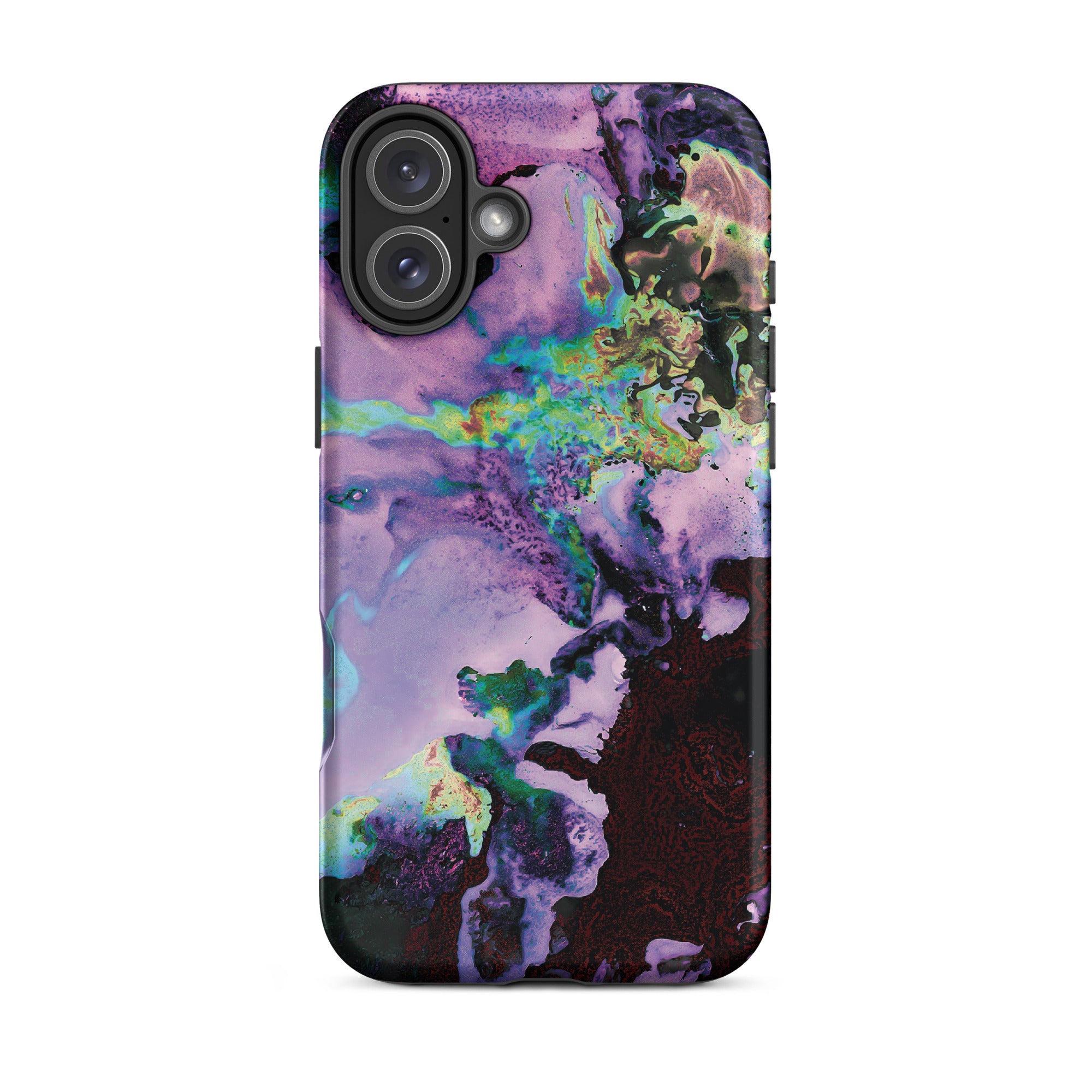 Lavender Neon Abstract Art Tough iPhone Case