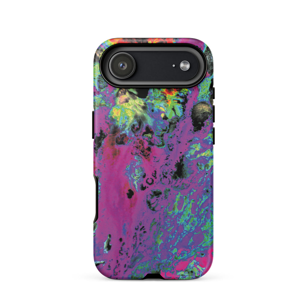 Magenta Abstract Art Tough iPhone Case