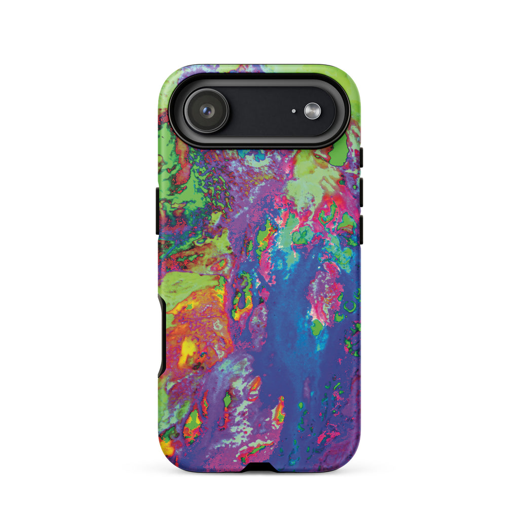 Neon Pastel Abstract Art Tough iPhone Case