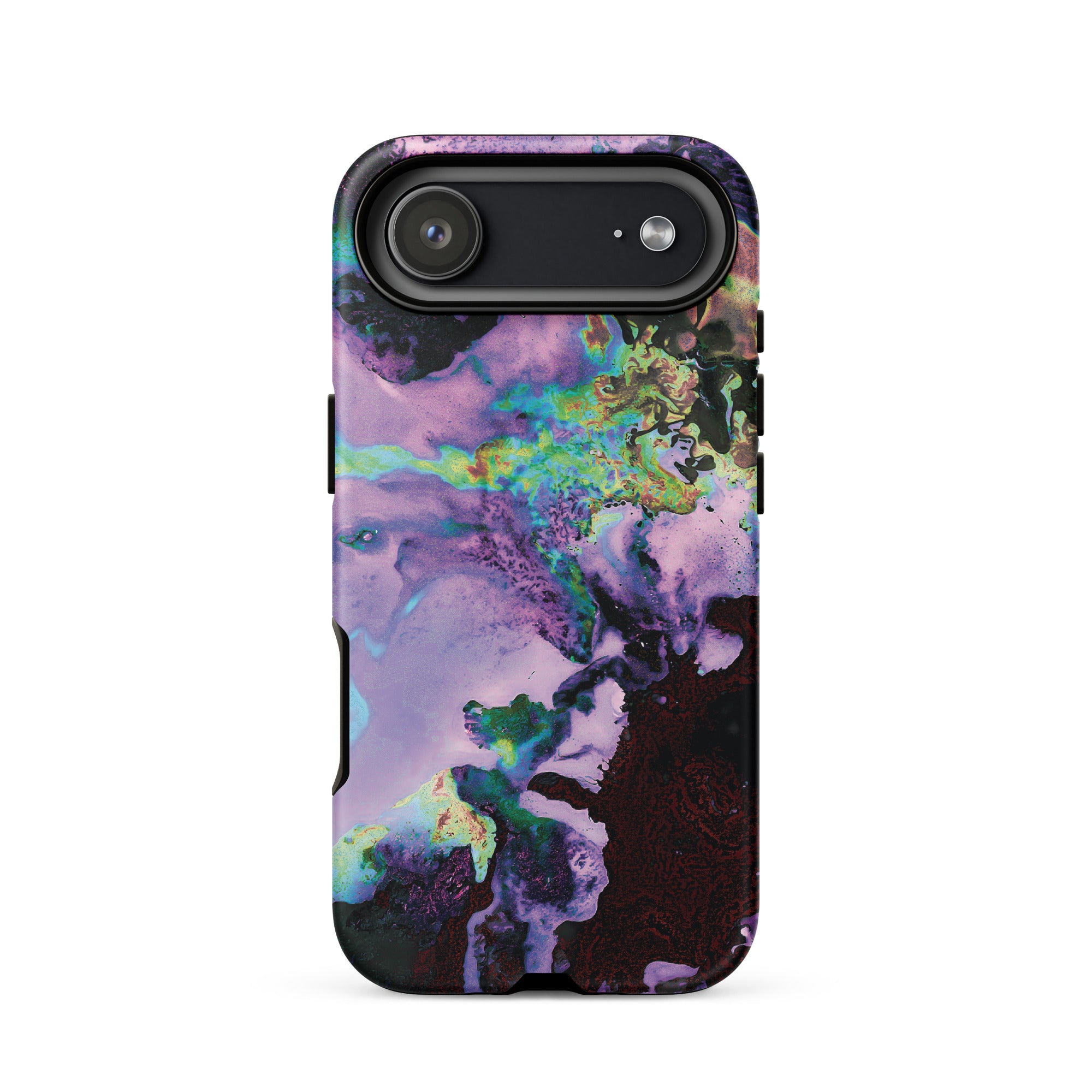 Lavender Neon Abstract Art Tough iPhone Case