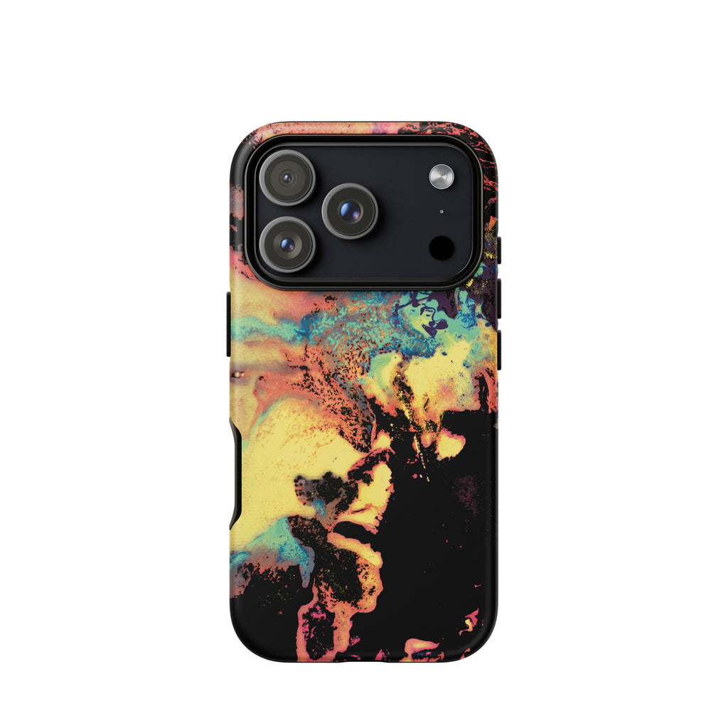 Yellow Abstract Art Tough iPhone Case