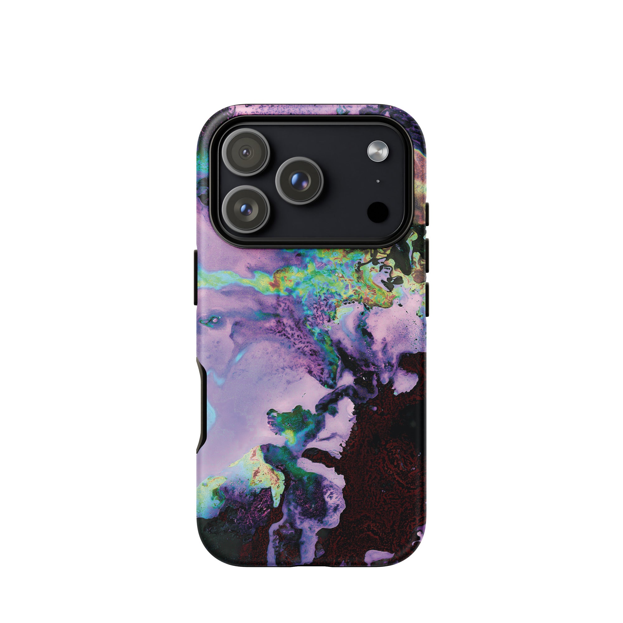 Lavender Neon Abstract Art Tough iPhone Case