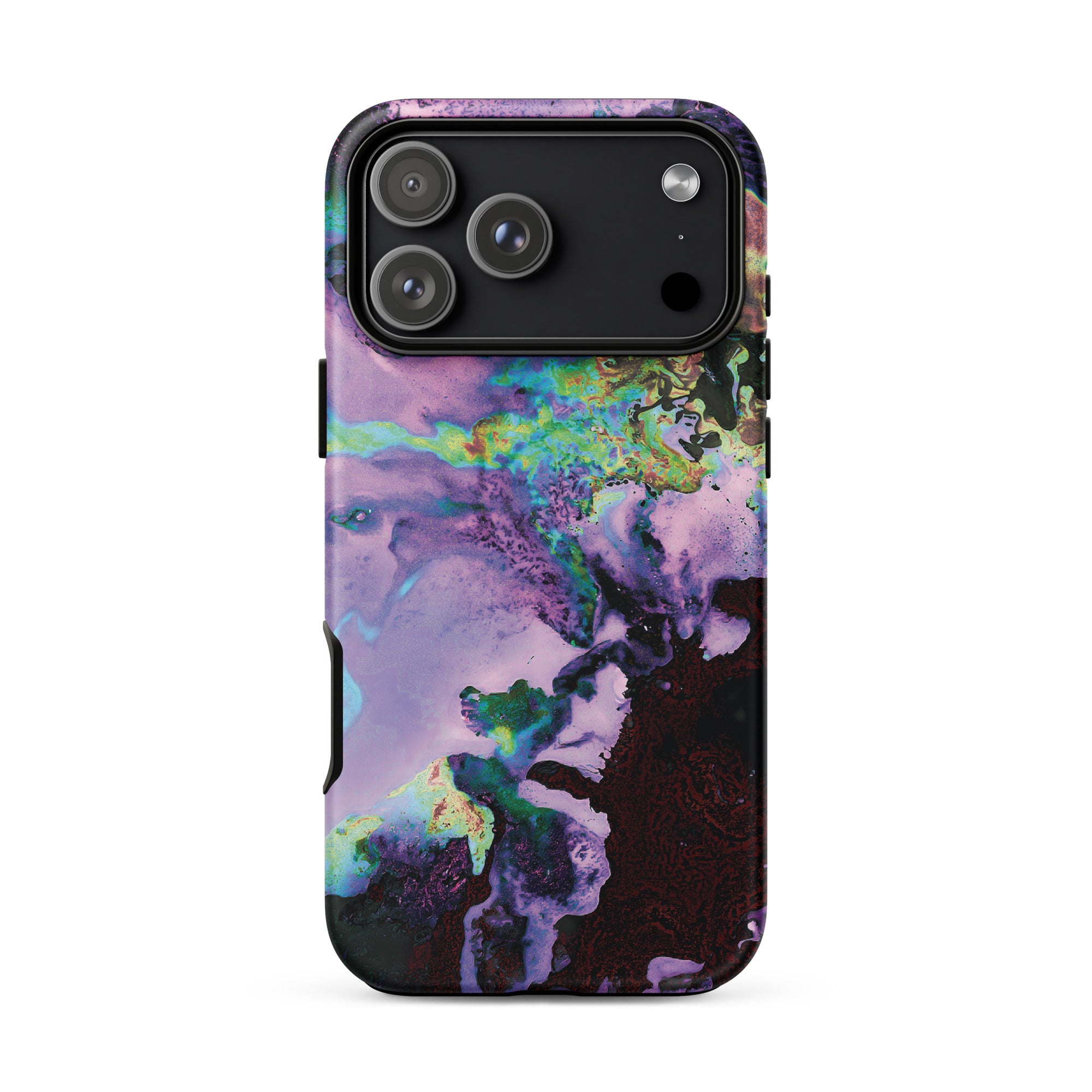 Lavender Neon Abstract Art Tough iPhone Case