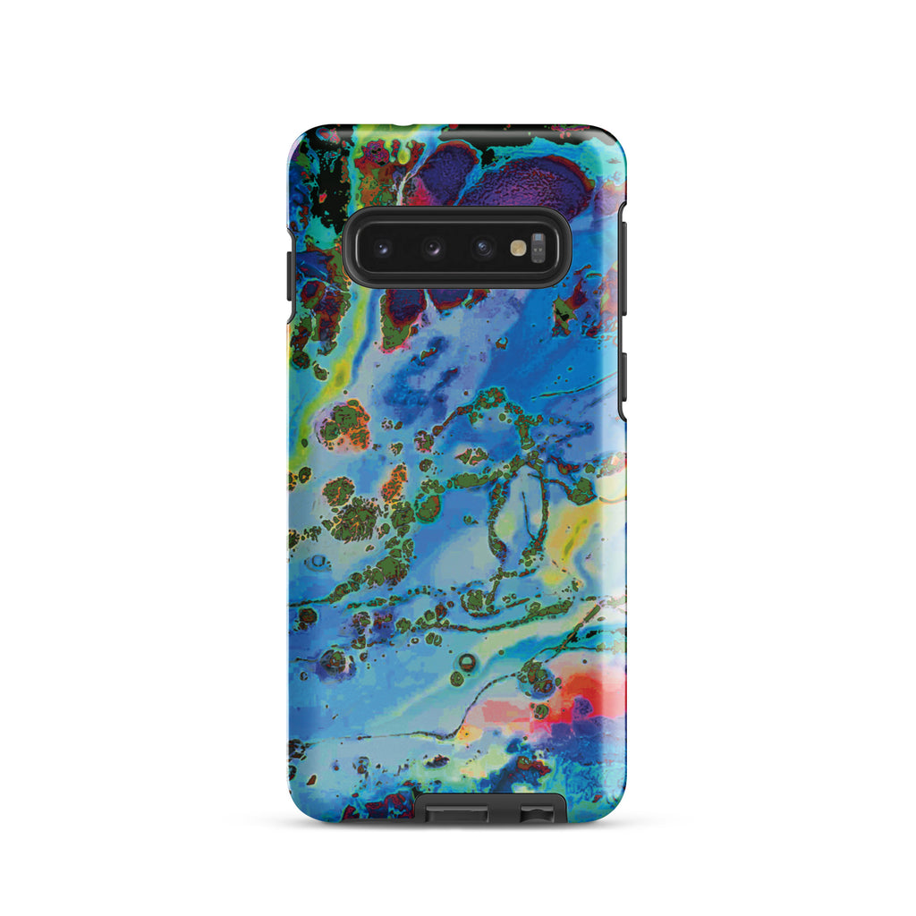Blue Abstract Art Samsung Galaxy Case