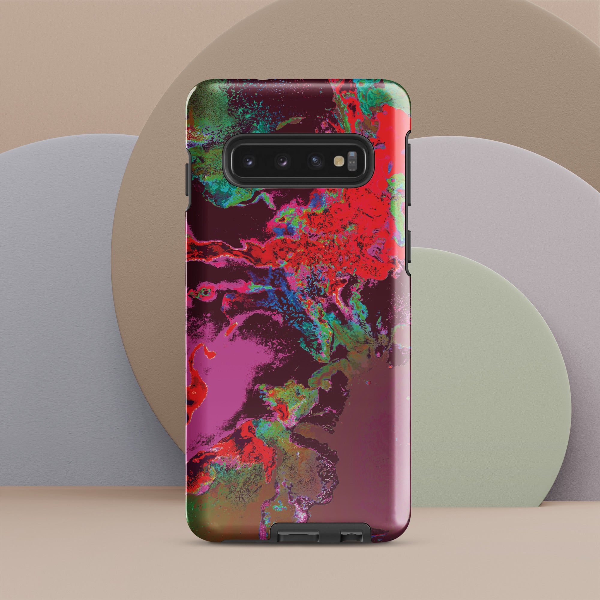 Magenta Red Abstract Art Samsung Galaxy Case