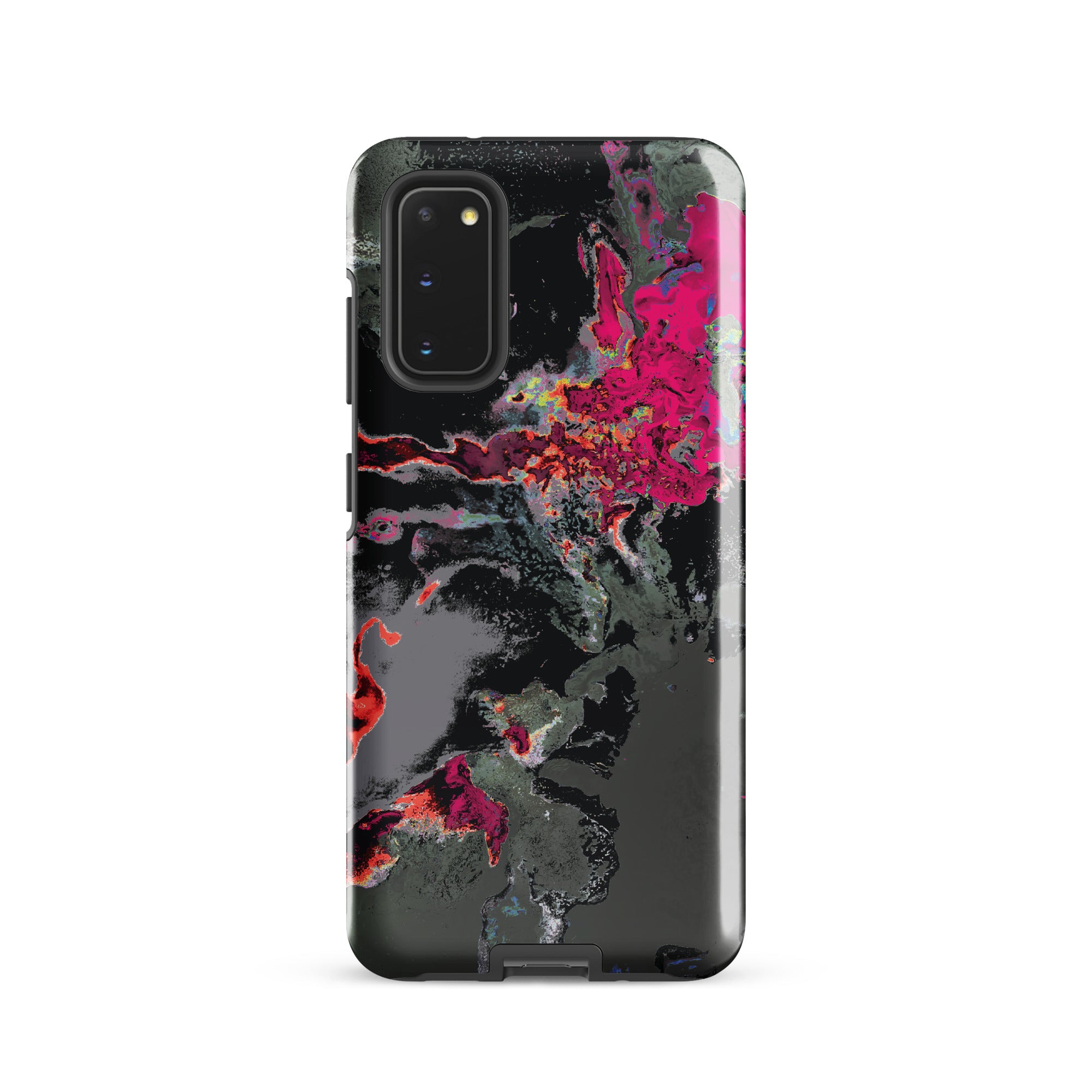Gray Pink Abstract Art Tough Samsung Galaxy Case