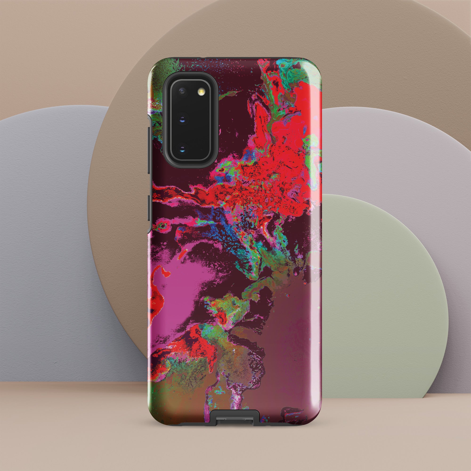 Magenta Red Abstract Art Samsung Galaxy Case