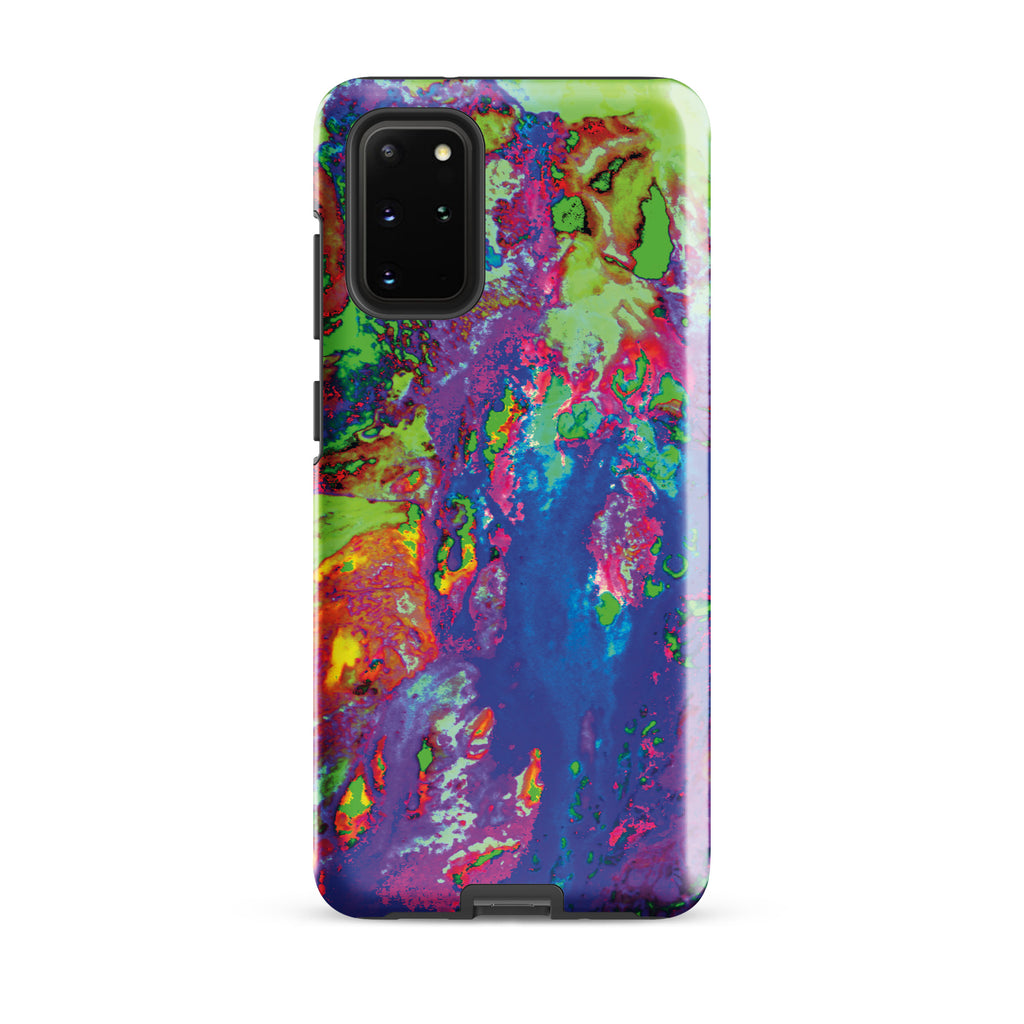 Neon Pink Abstract Art Samsung Galaxy Case