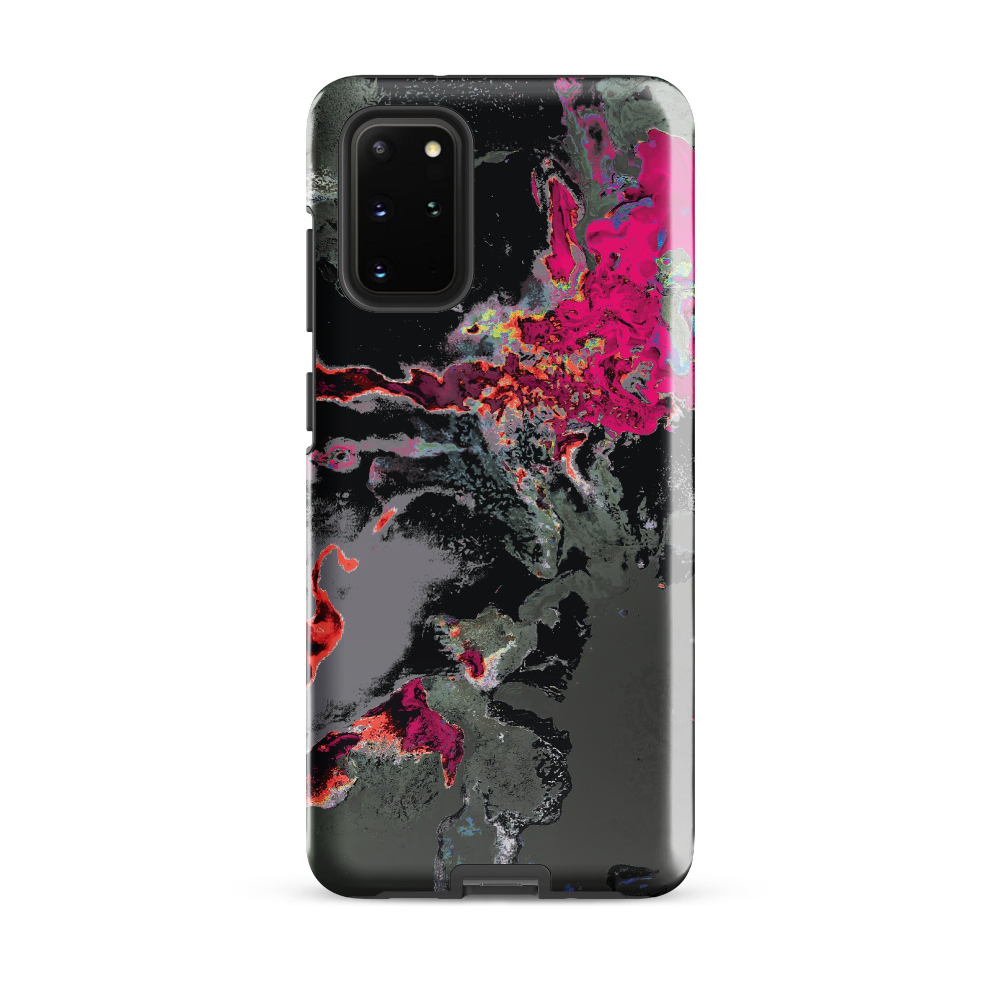 Gray Pink Abstract Art Tough Samsung Galaxy Case