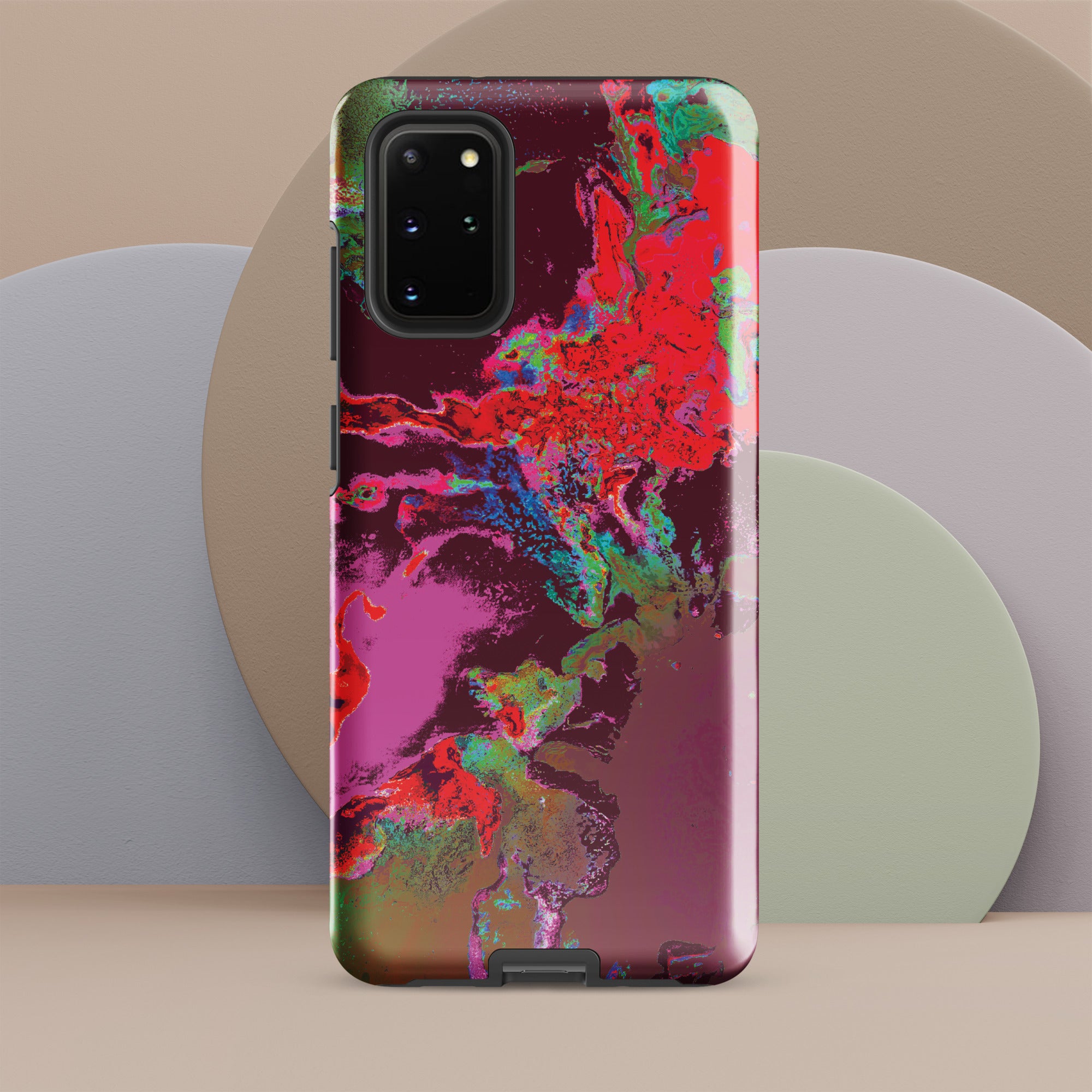Magenta Red Abstract Art Samsung Galaxy Case
