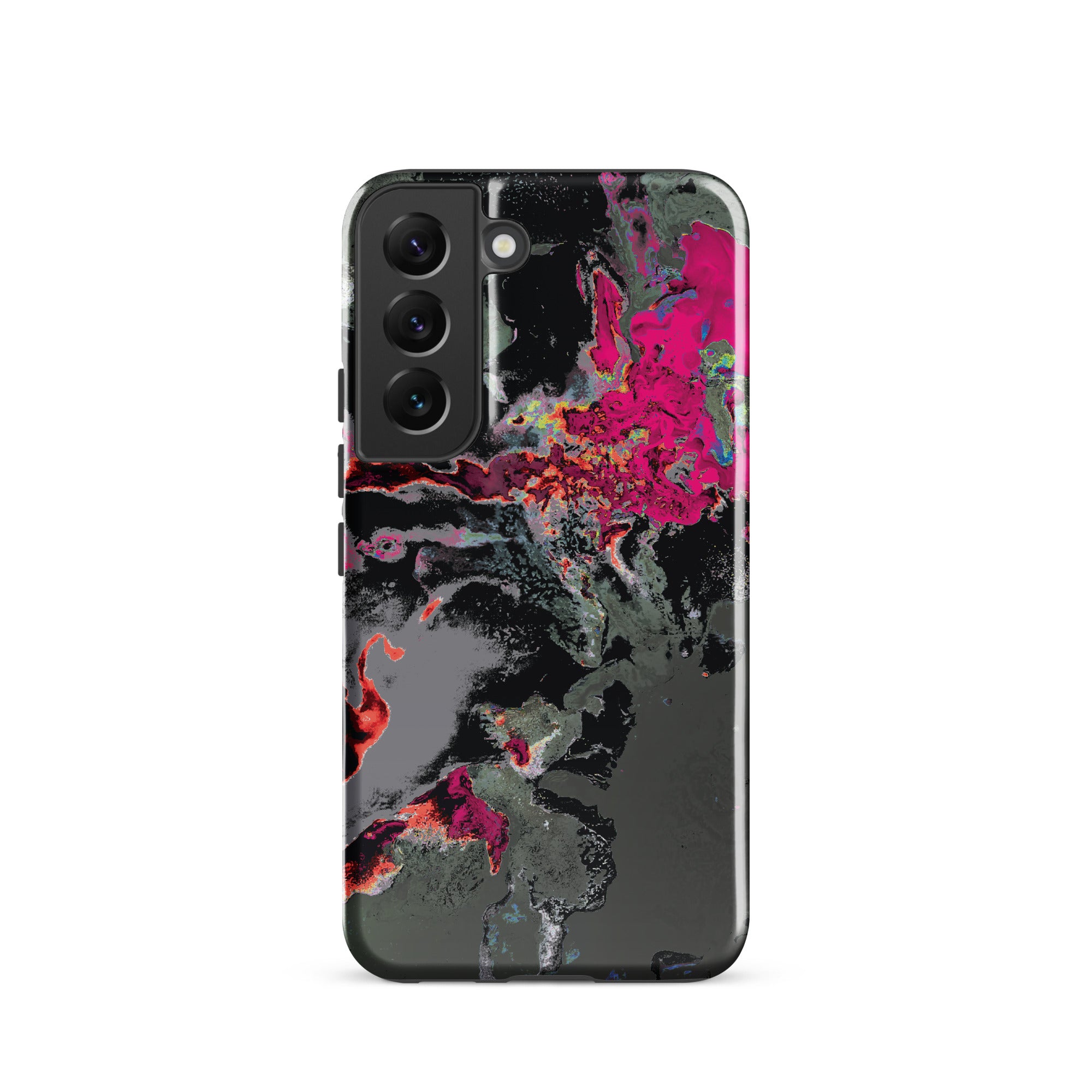 Gray Pink Abstract Art Tough Samsung Galaxy Case