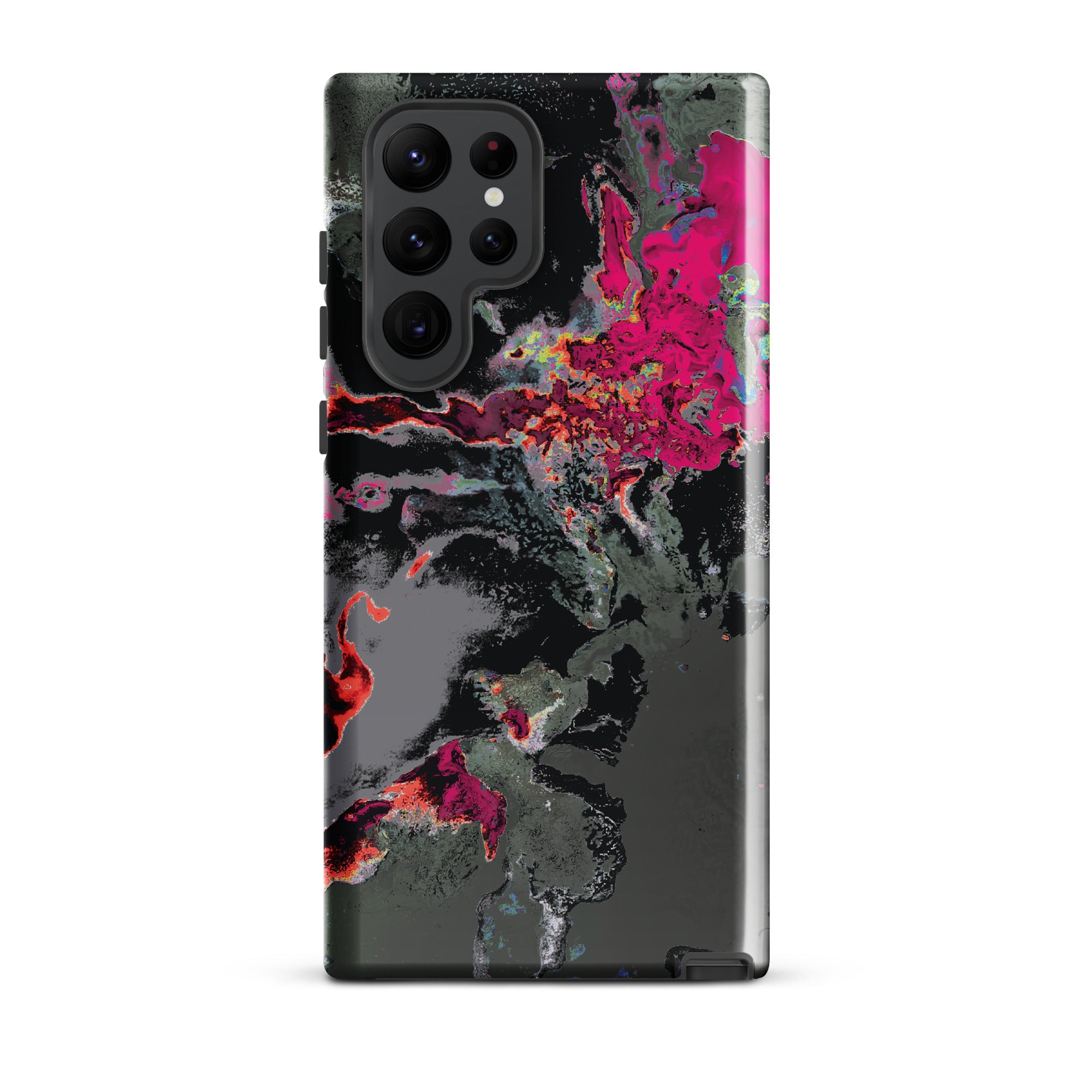 Gray Pink Abstract Art Tough Samsung Galaxy Case