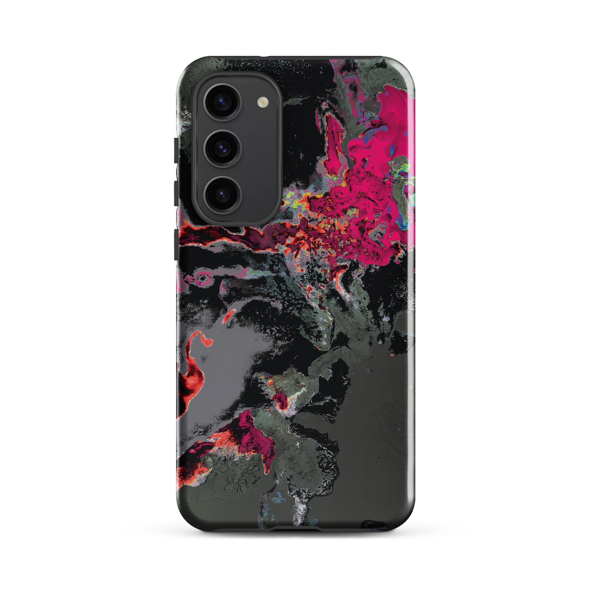 Gray Pink Abstract Art Tough Samsung Galaxy Case