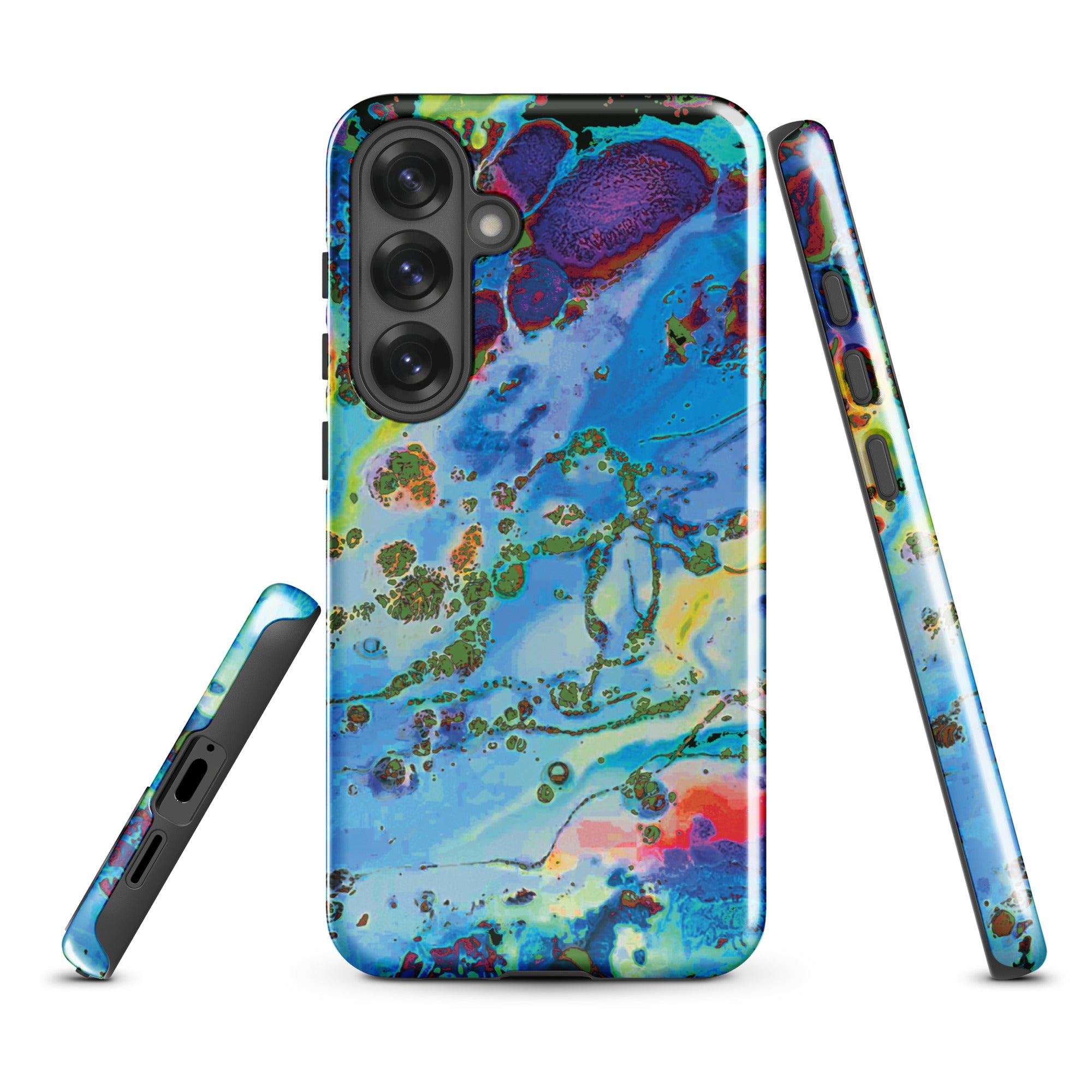 Blue Abstract Art Samsung Galaxy Case