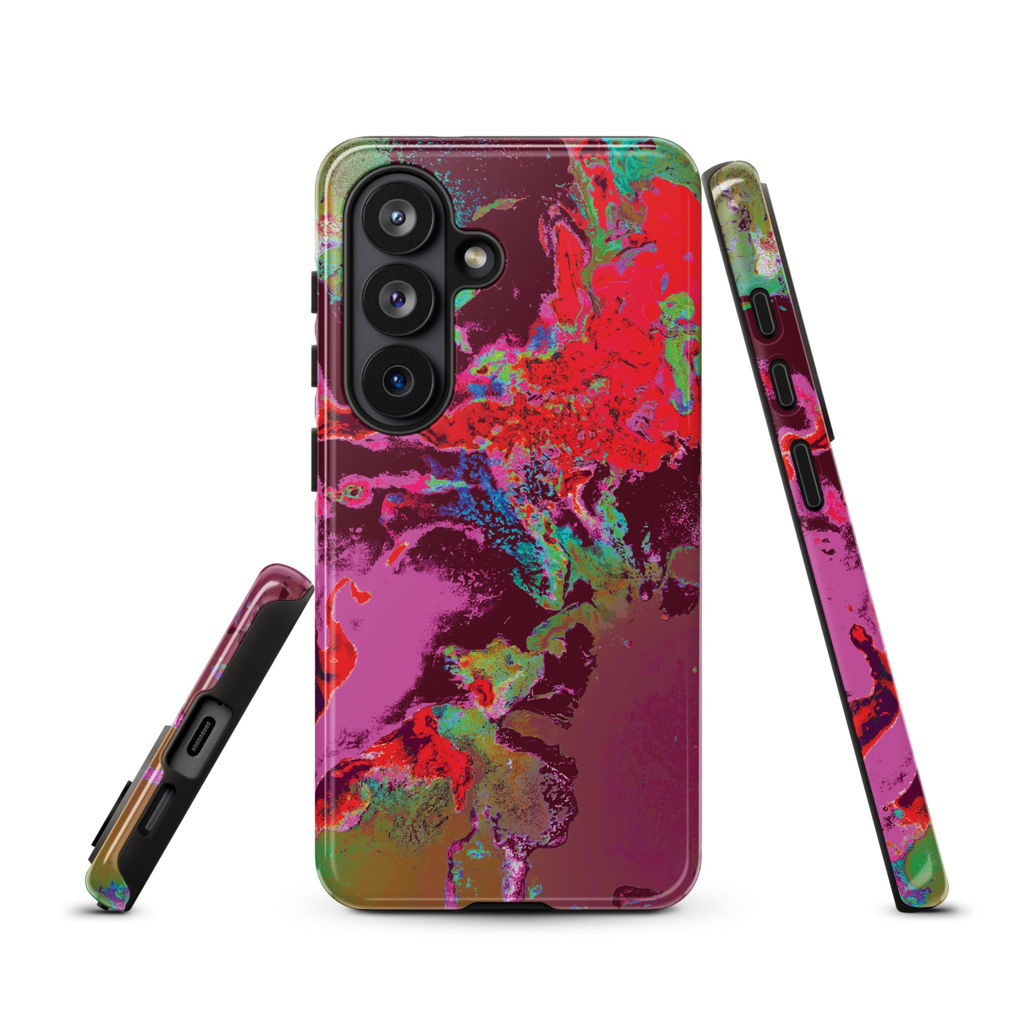 Magenta Red Abstract Art Samsung Galaxy Case