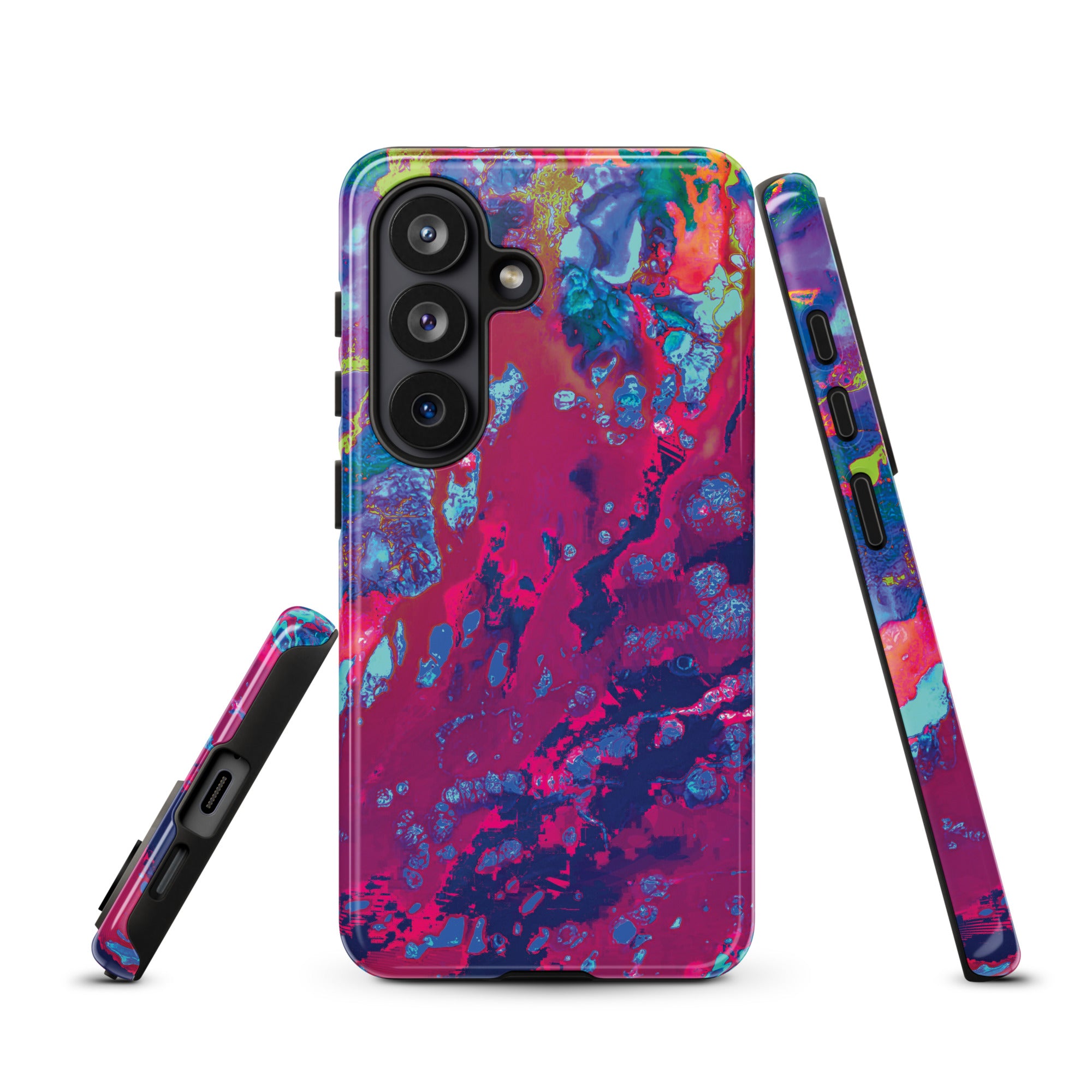 Magenta Abstract Art Tough Samsung Case