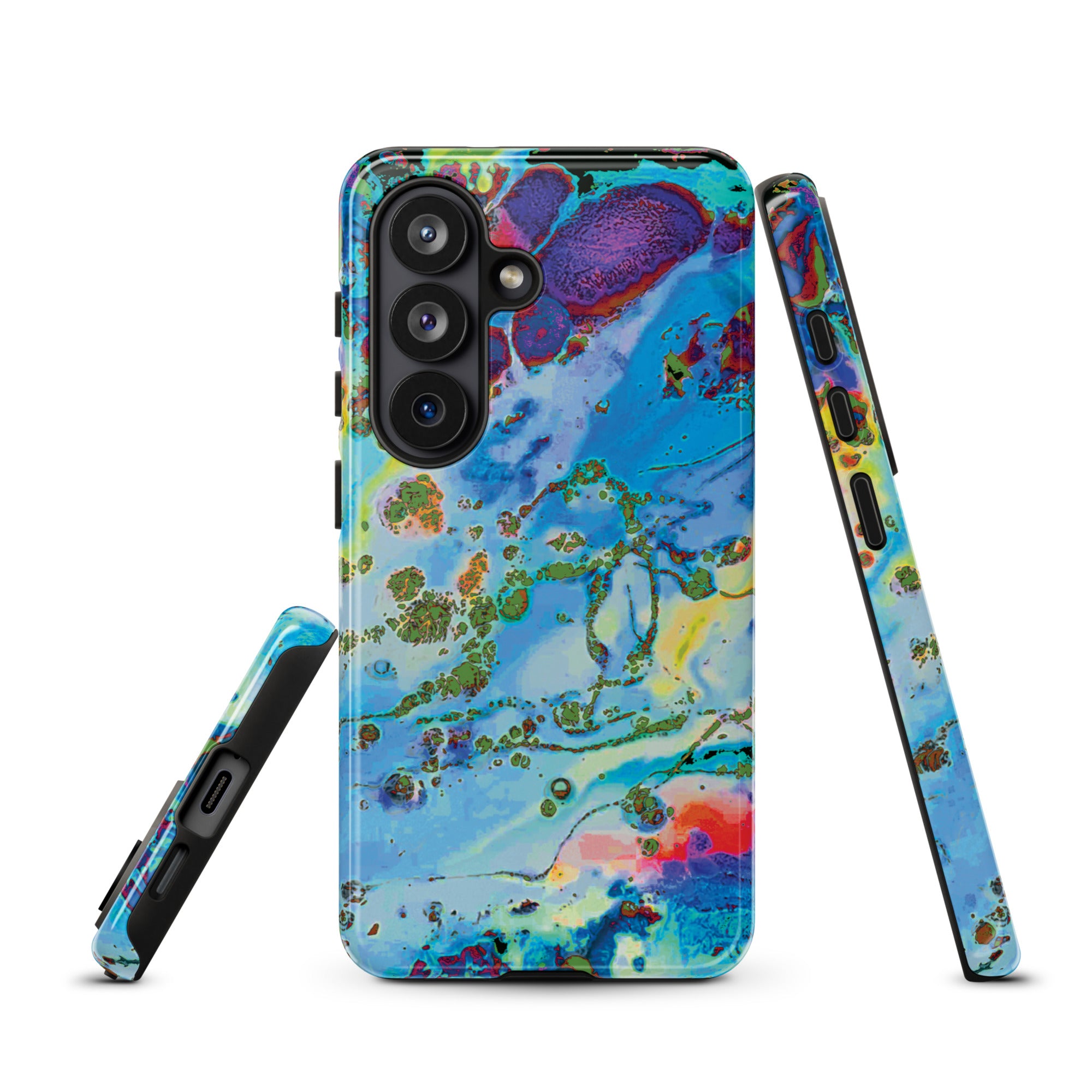Blue Abstract Art Samsung Galaxy Case