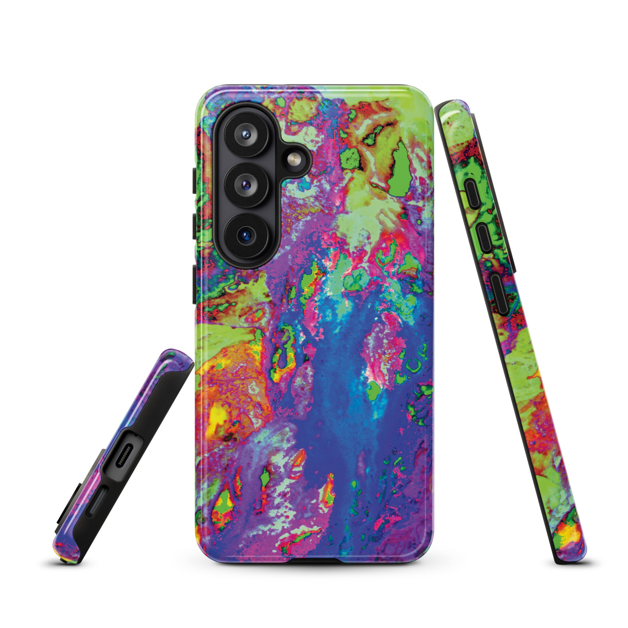 Neon Pink Abstract Art Samsung Galaxy Case
