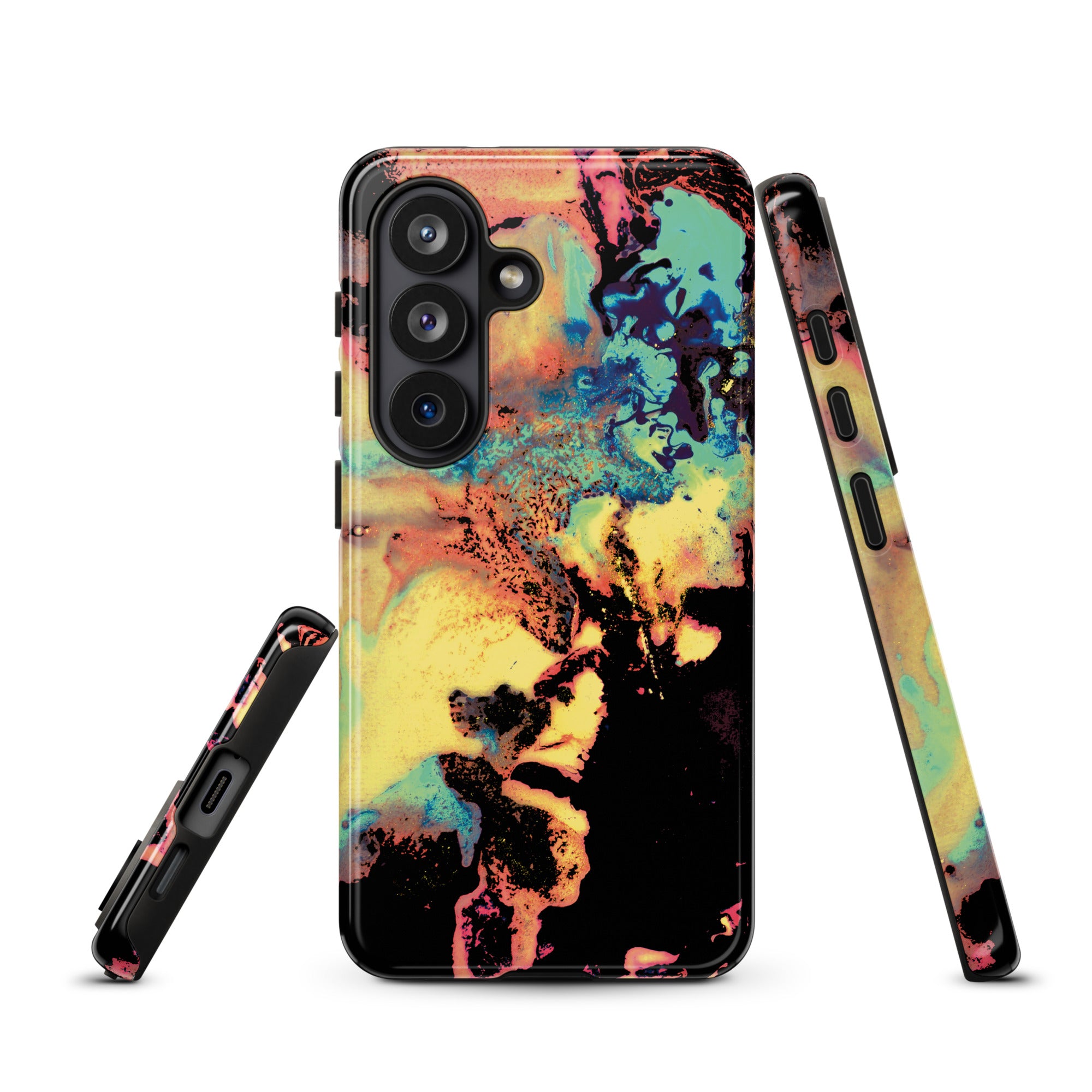 Yellow Abstract Art Tough Samsung Galaxy Case