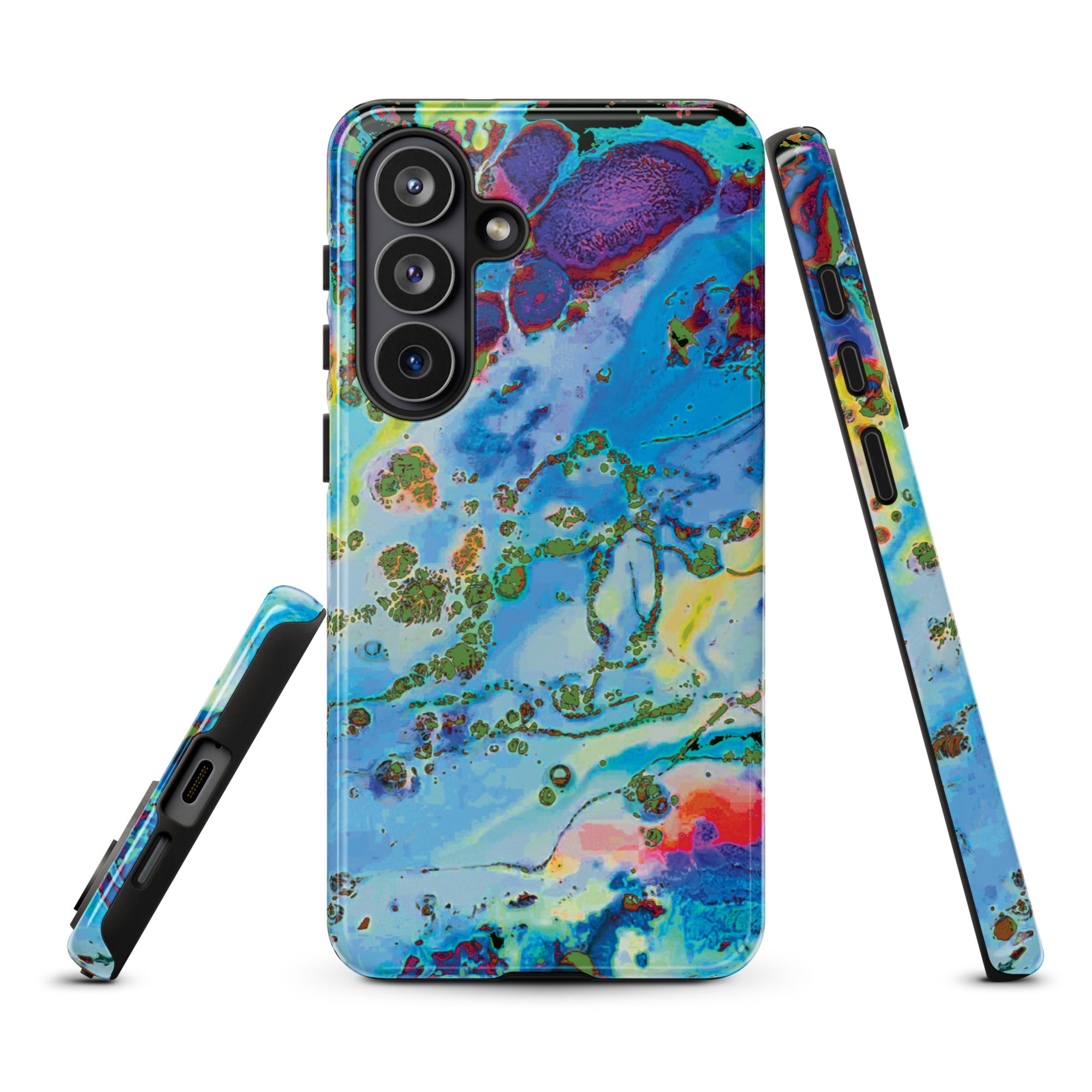 Blue Abstract Art Samsung Galaxy Case