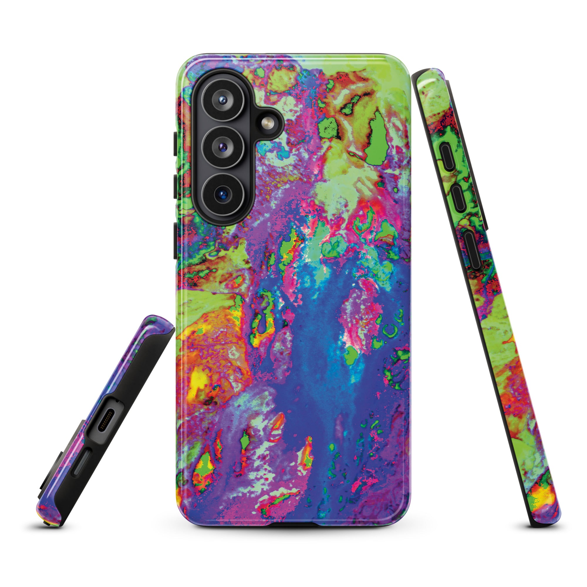 Neon Pink Abstract Art Samsung Galaxy Case