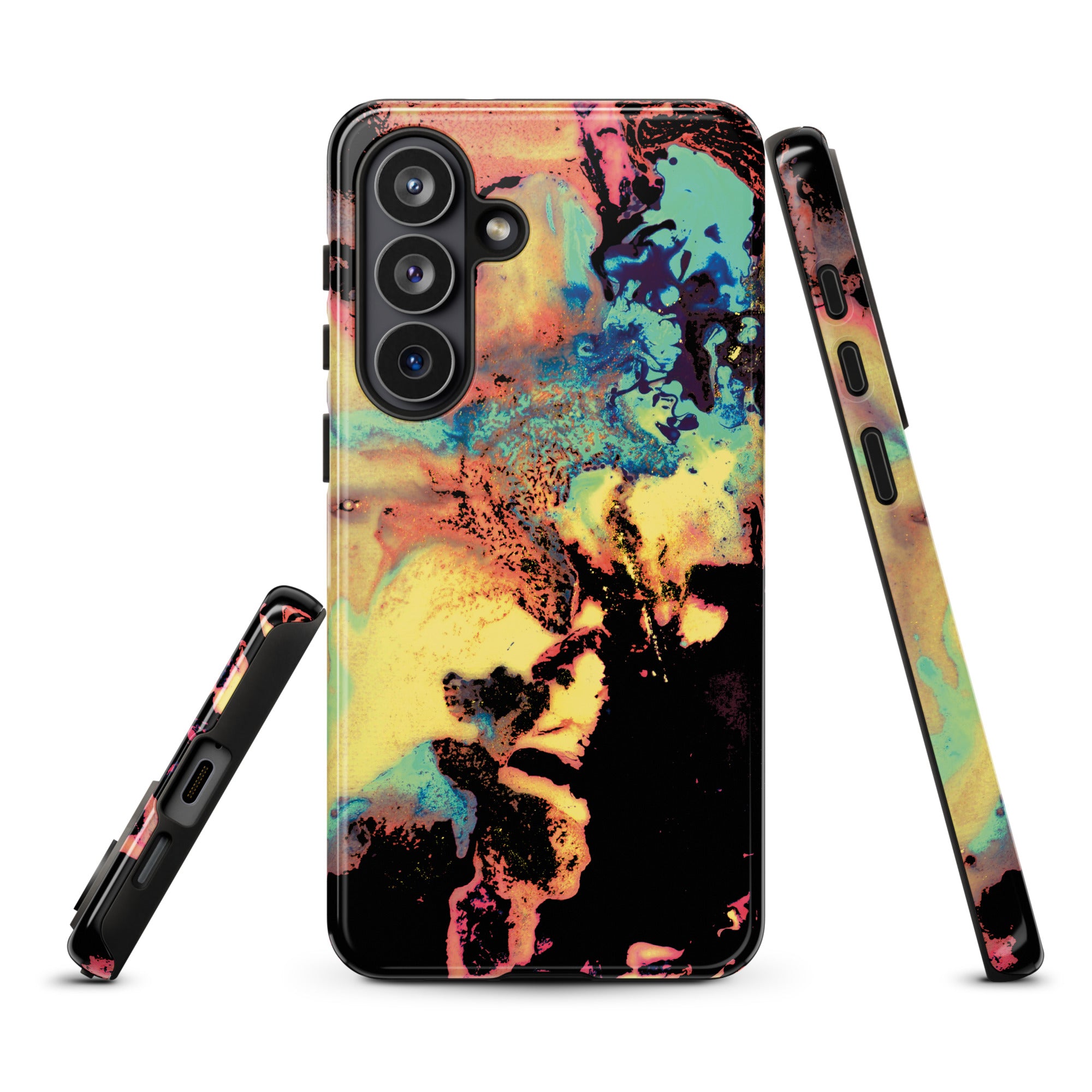 Yellow Abstract Art Tough Samsung Galaxy Case