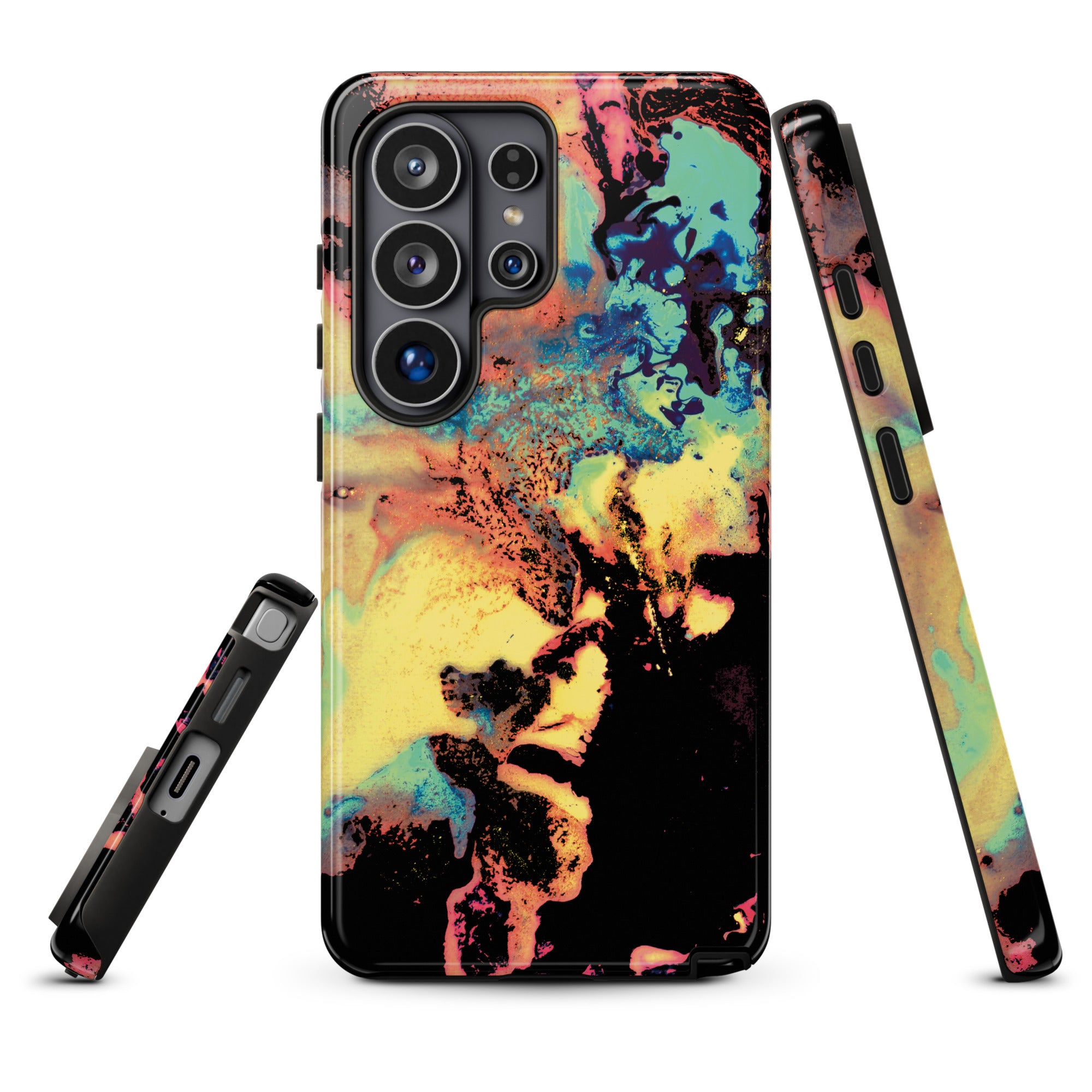 Yellow Abstract Art Tough Samsung Galaxy Case