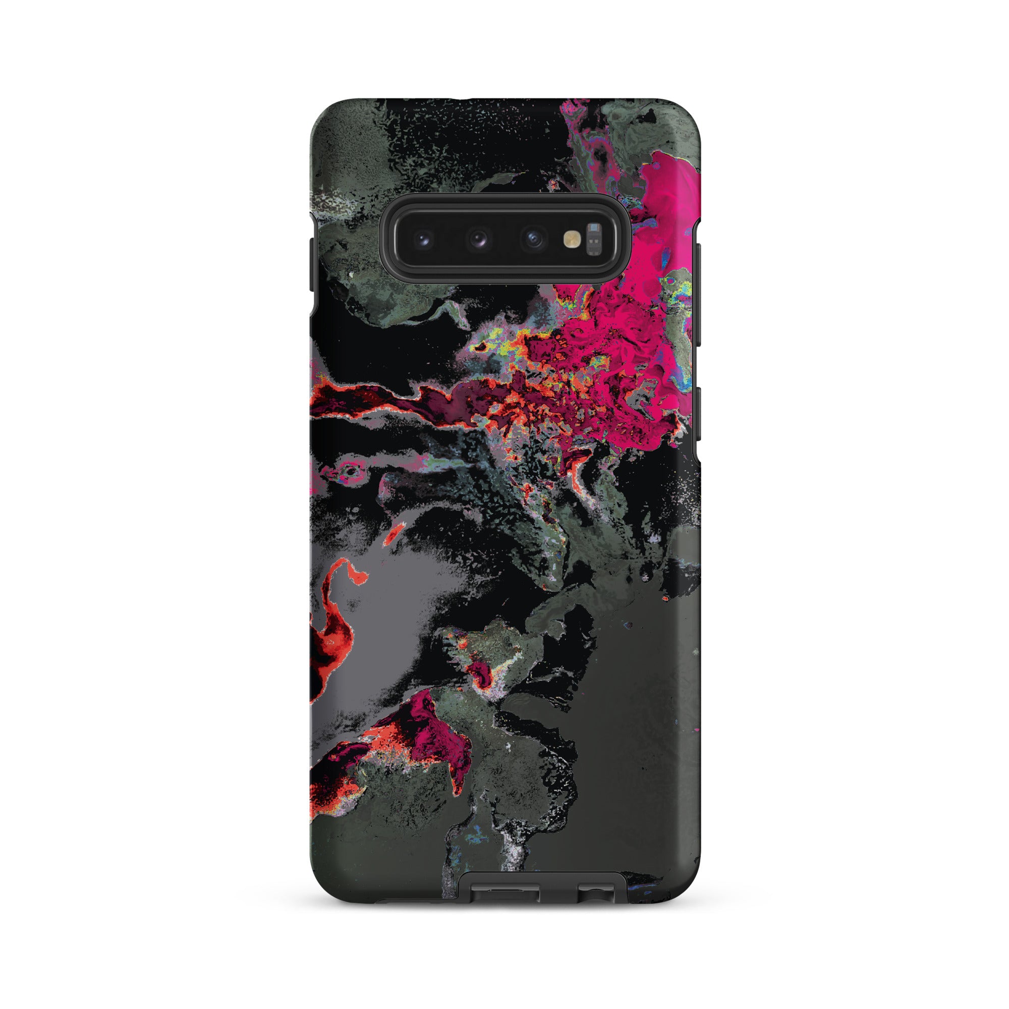 Gray Pink Abstract Art Tough Samsung Galaxy Case