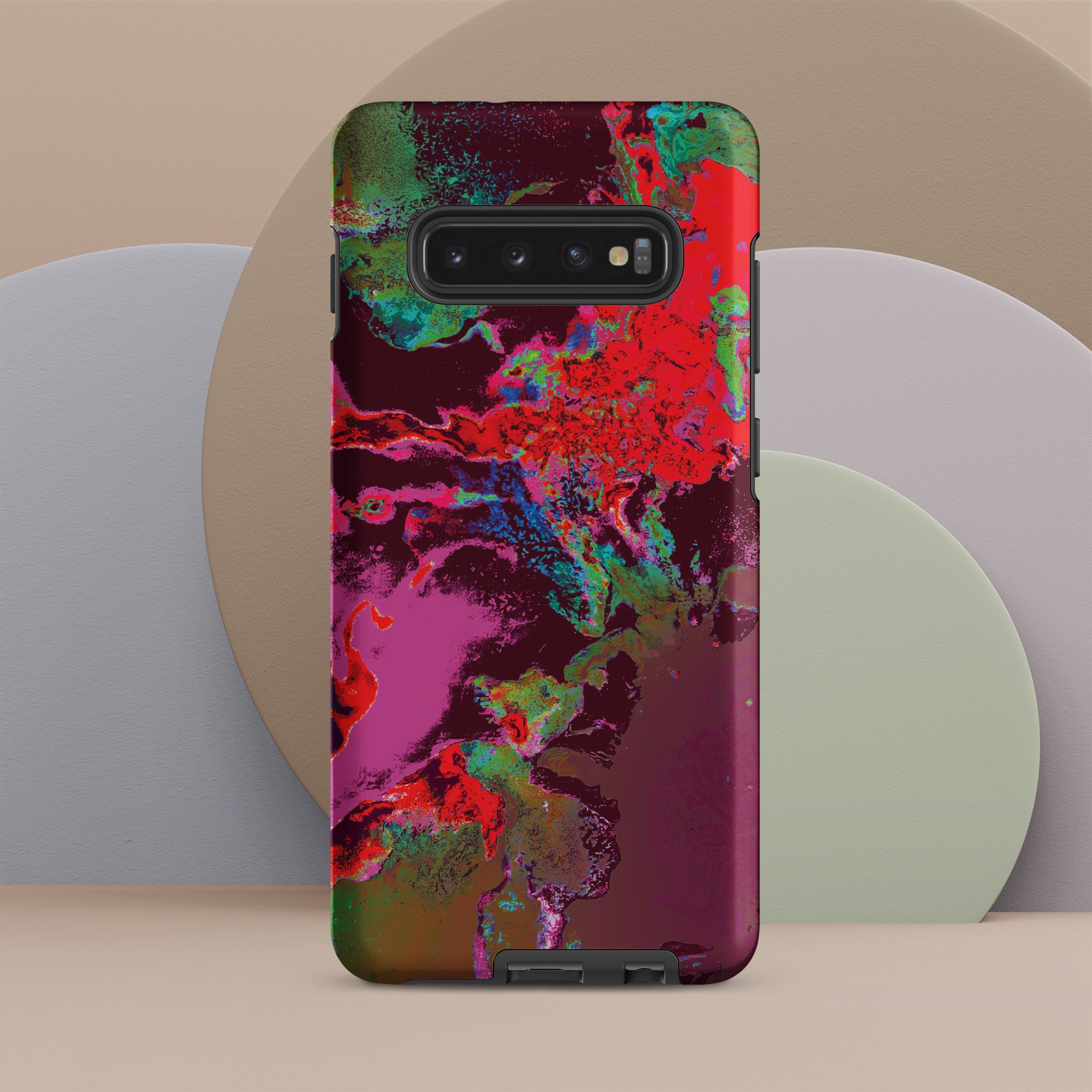 Magenta Red Abstract Art Samsung Galaxy Case