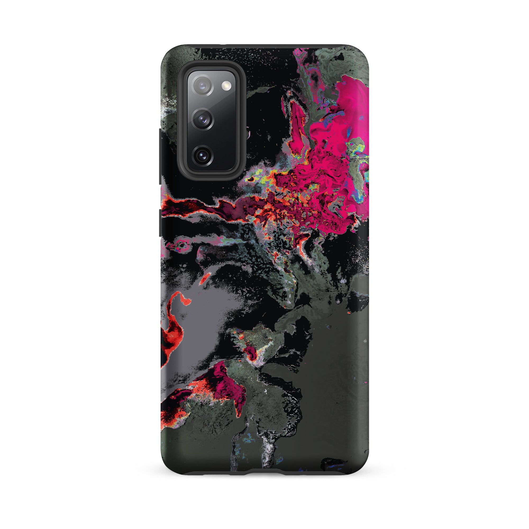 Gray Pink Abstract Art Tough Samsung Galaxy Case