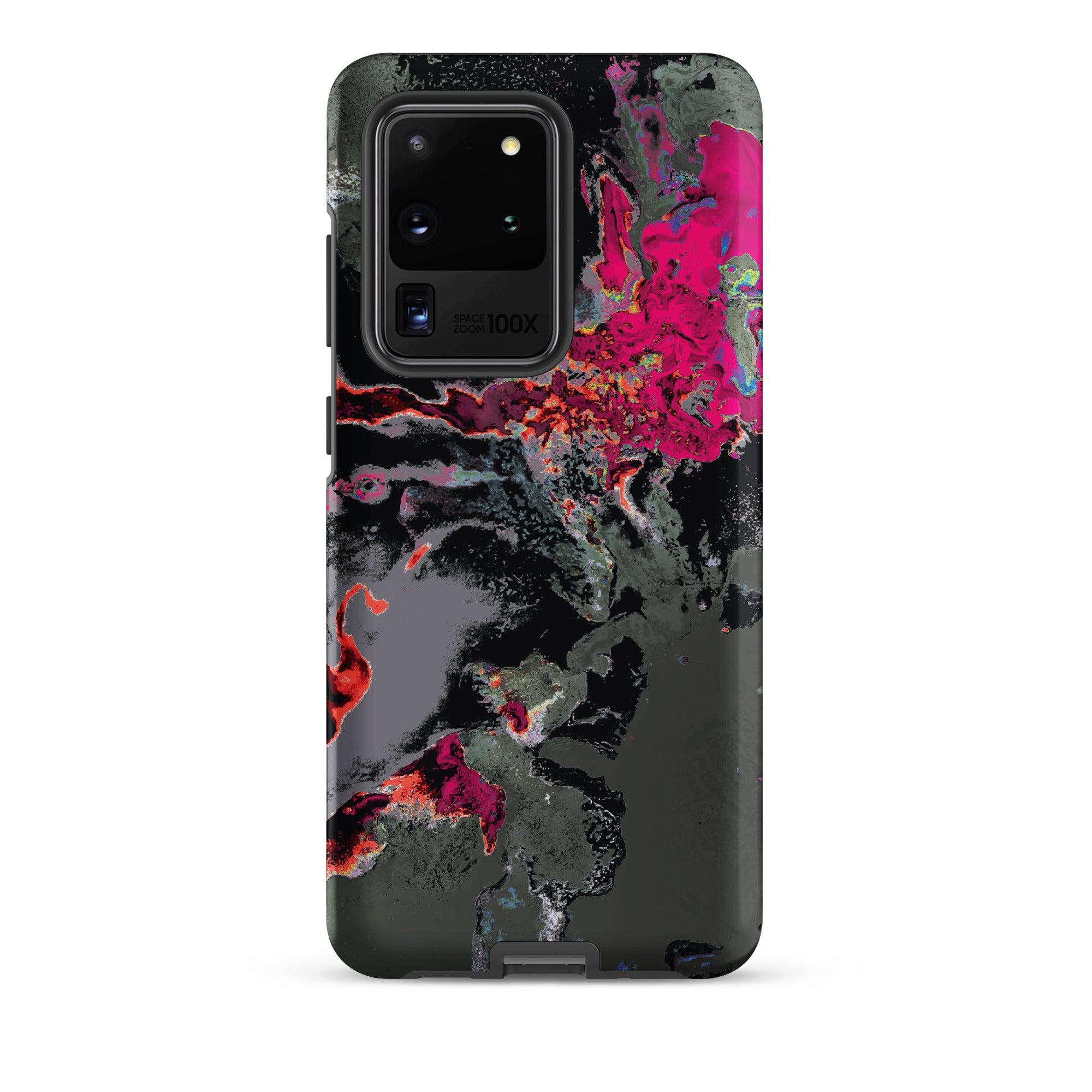 Gray Pink Abstract Art Tough Samsung Galaxy Case