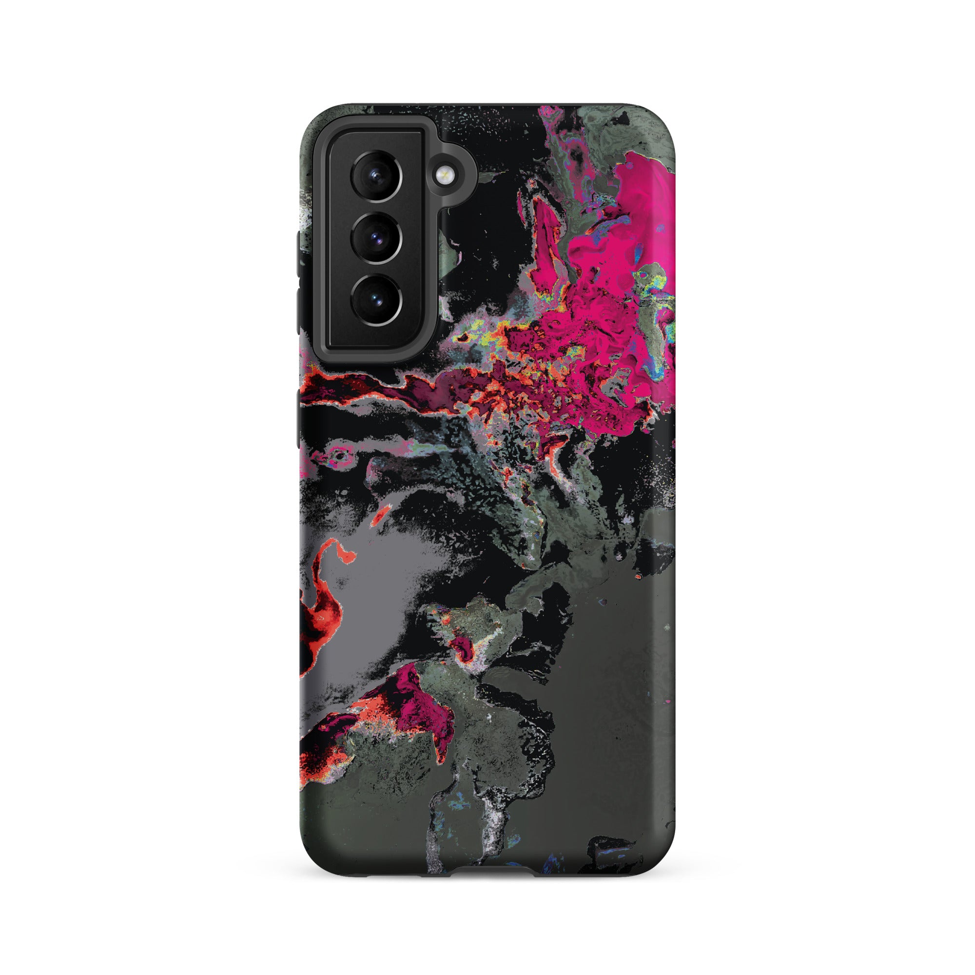 Gray Pink Abstract Art Tough Samsung Galaxy Case