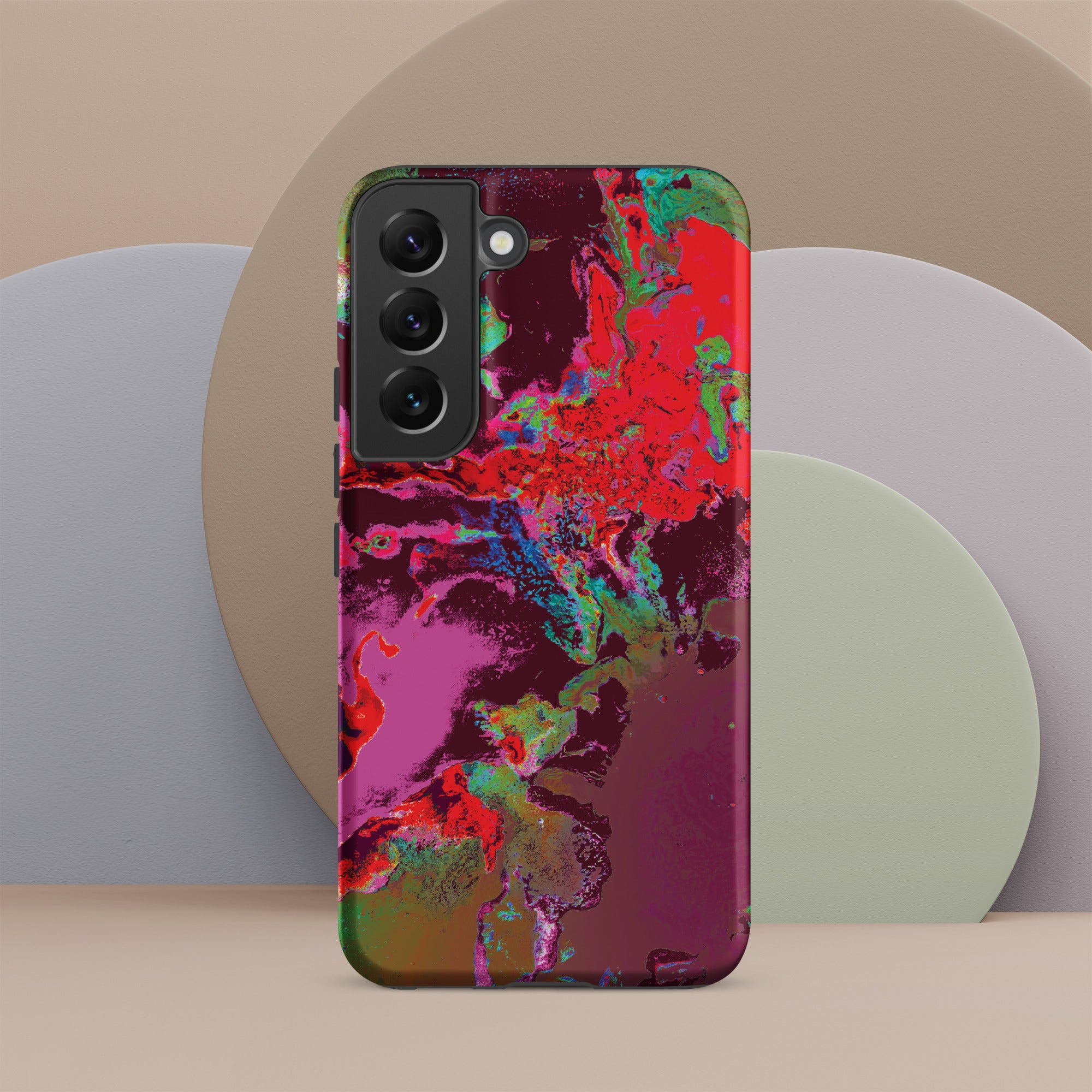 Magenta Red Abstract Art Samsung Galaxy Case