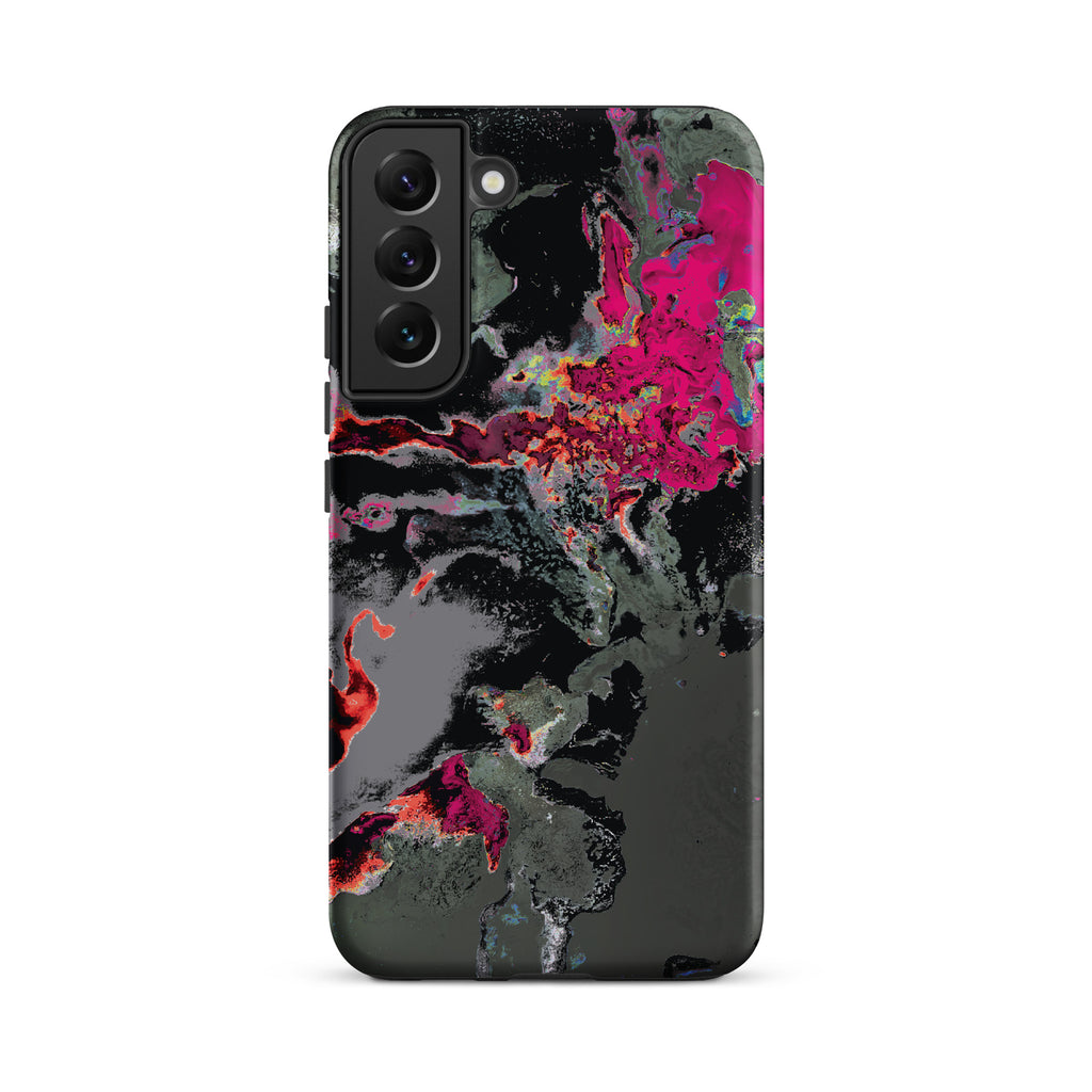 Gray Pink Abstract Art Tough Samsung Galaxy Case