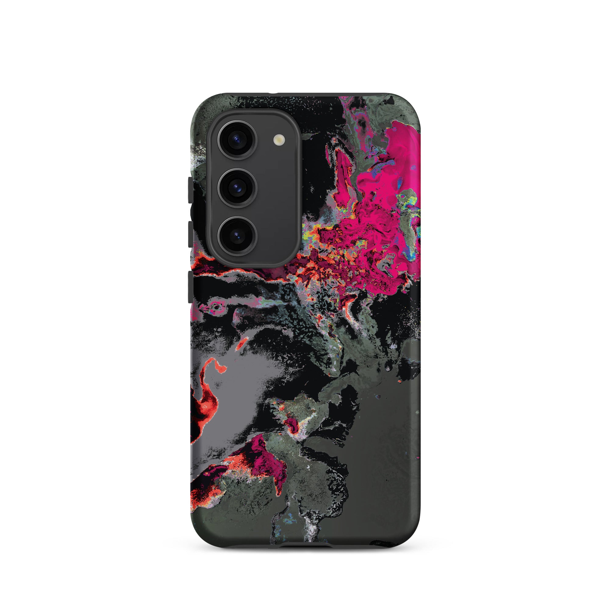 Gray Pink Abstract Art Tough Samsung Galaxy Case