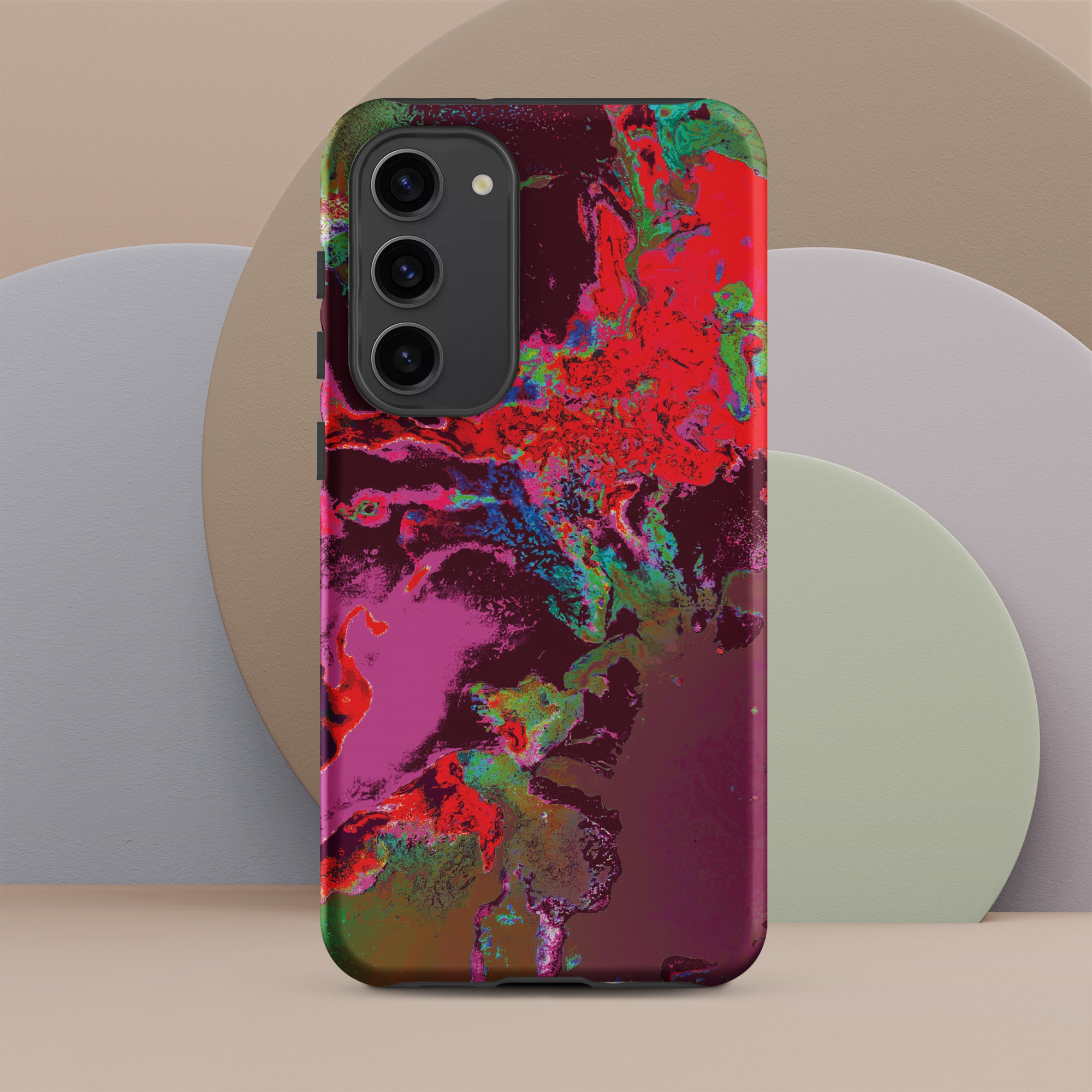 Magenta Red Abstract Art Samsung Galaxy Case