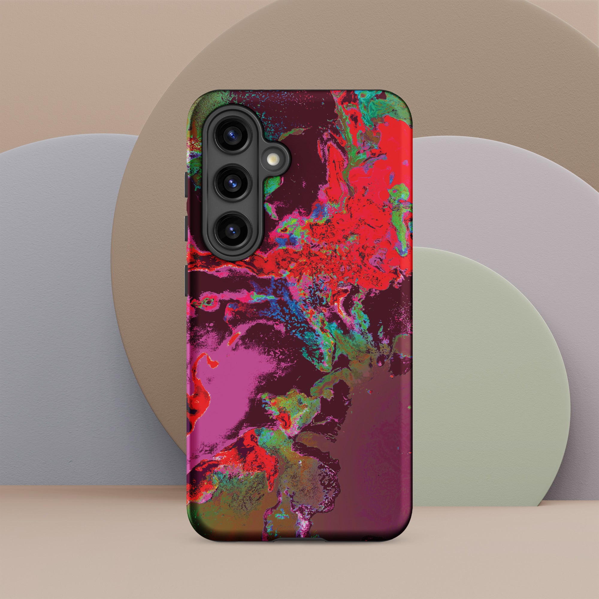 Magenta Red Abstract Art Samsung Galaxy Case