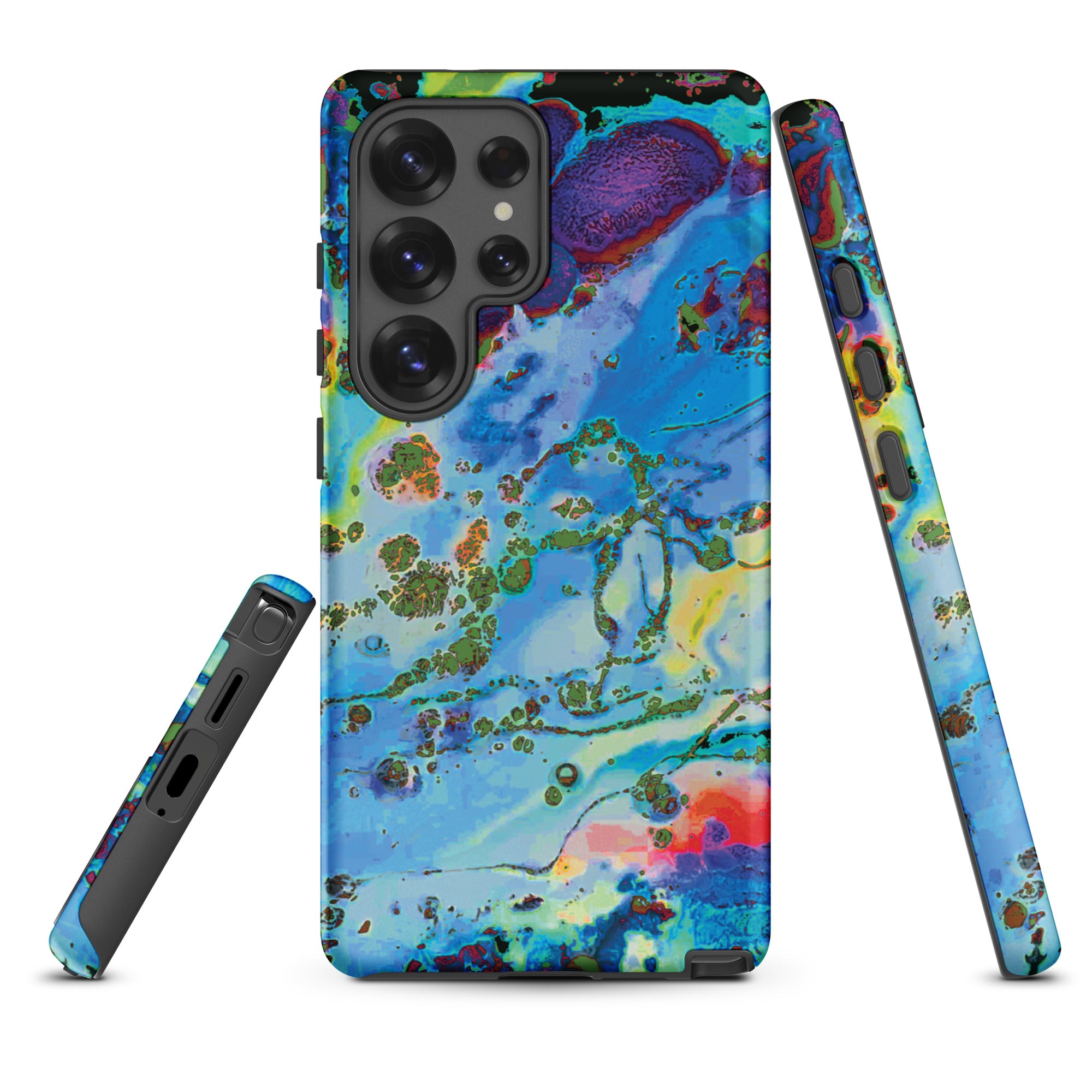 Blue Abstract Art Samsung Galaxy Case