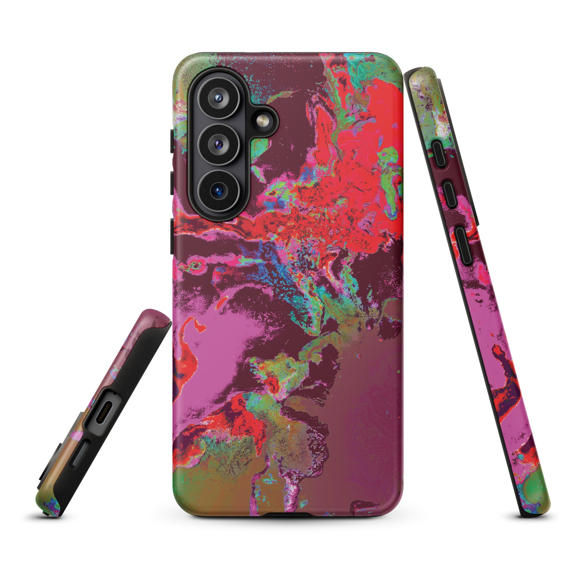 Magenta Red Abstract Art Samsung Galaxy Case