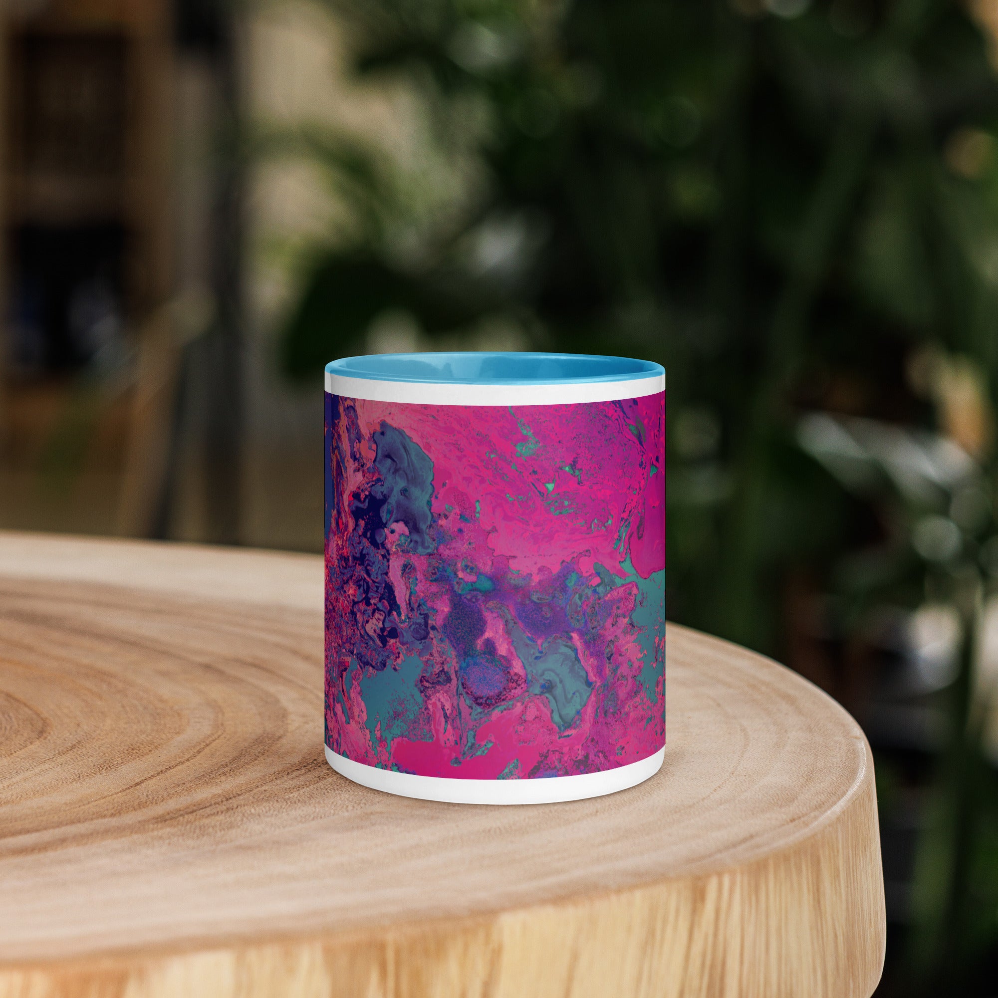 Magenta Mug with Color Inside