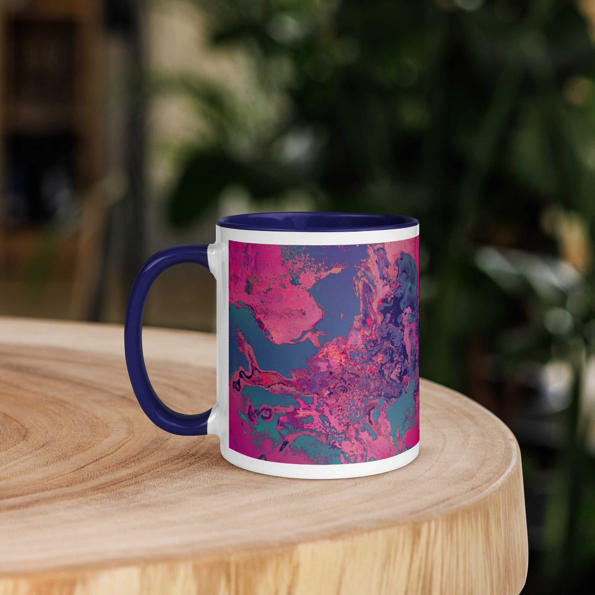 Magenta Mug with Color Inside